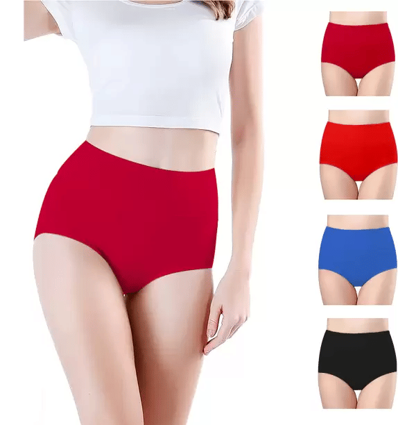     			Bebron Pack of 4 Cotton Lycra Briefs For Women ( Multicolor3 )