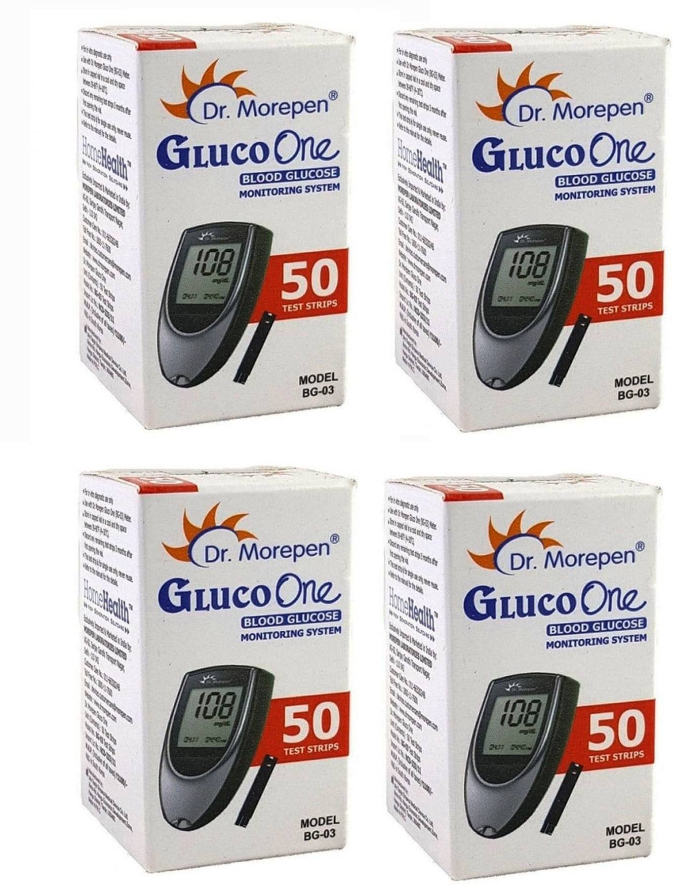     			Dr. Morepen BG03 50 strips 200 Test Strips