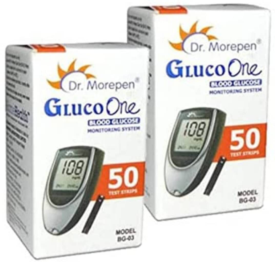 Dr. Morepen Blood glucose strip 100 Test Strips