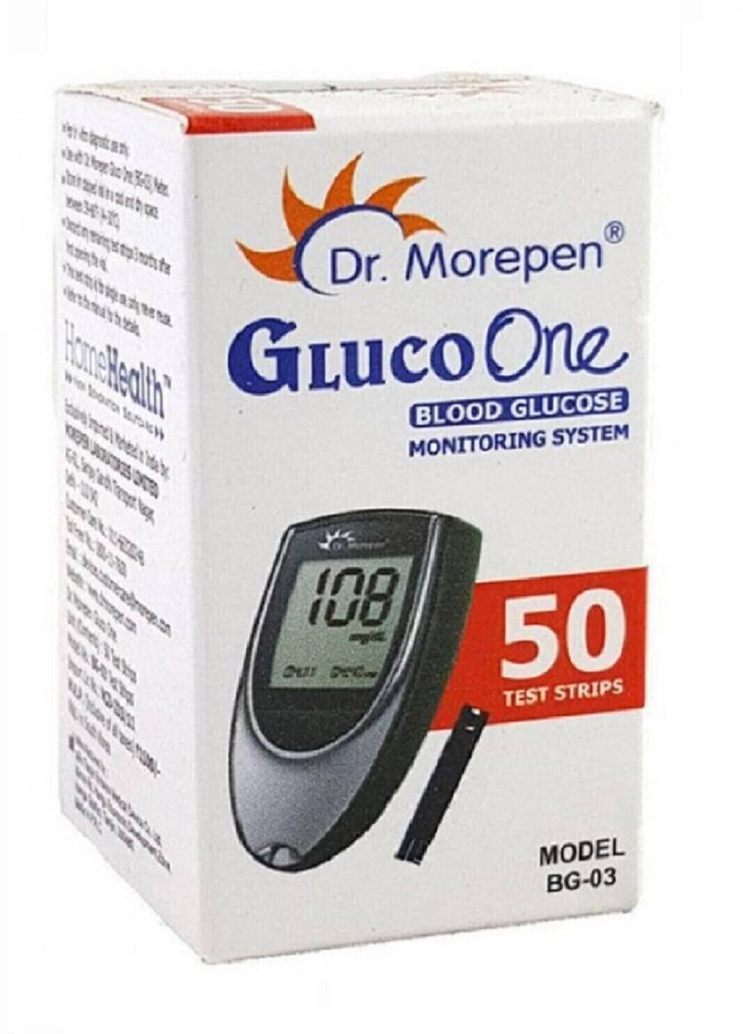 Dr. Morepen GLUCO ONE BG-03 50 Test Strips     			Dr. Morepen GLUCO ONE BG-03 50 Test Strips