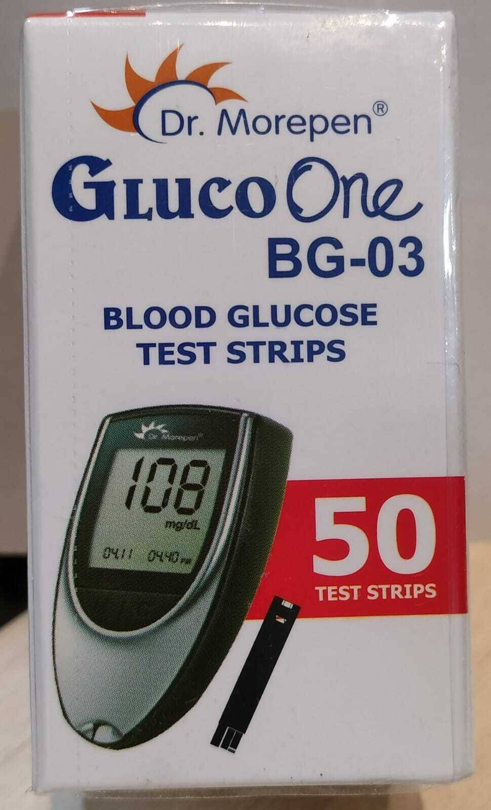 Dr. Morepen GLUCO ONE BG-03 50 Test Strips Dr. Morepen GLUCO ONE BG-03 50 Test Strips