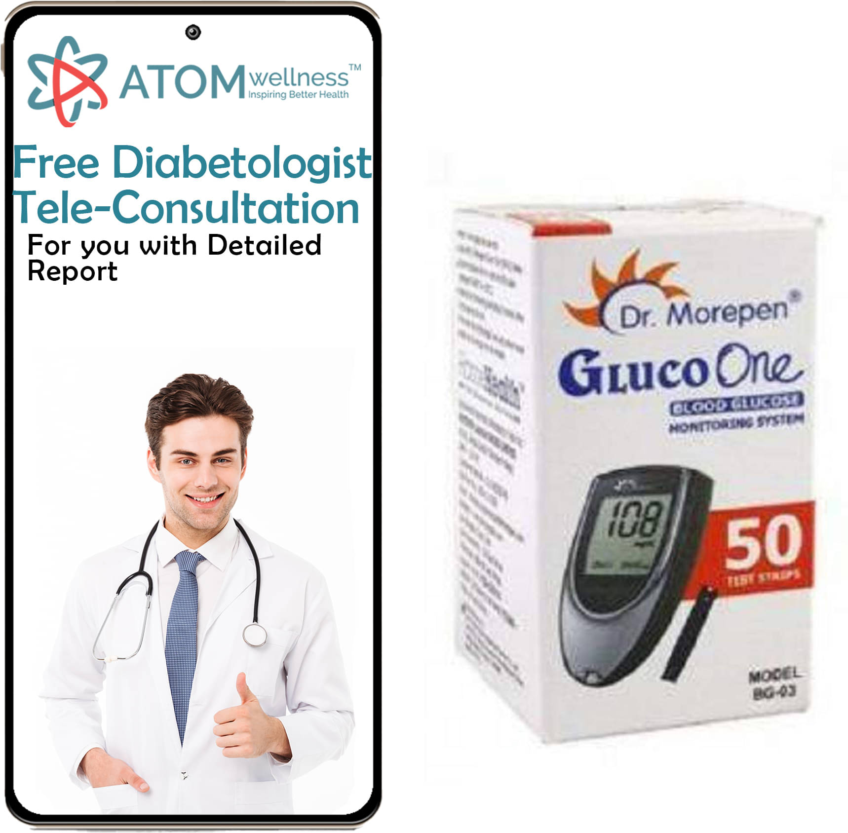     			Dr. Morepen Morepen 50 Test Strips