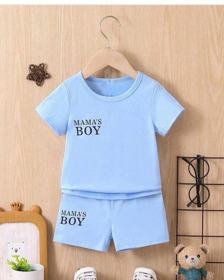     			ODIMENT Pack of 1 Unisex Cotton T-Shirt & Shorts Set ( Blue )