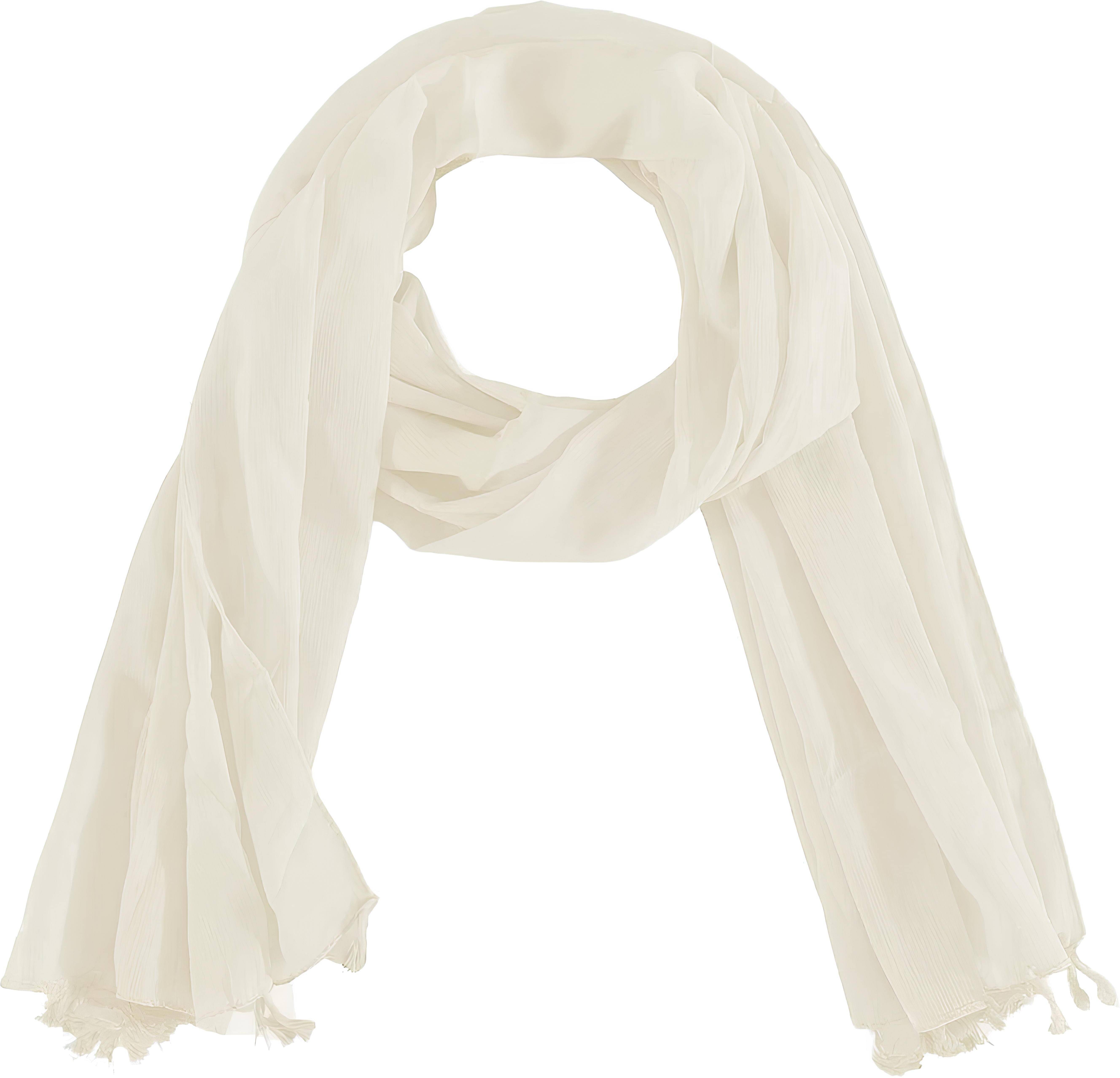     			Reoutlook White Viscose Women's Stole ( Pack of 2 )