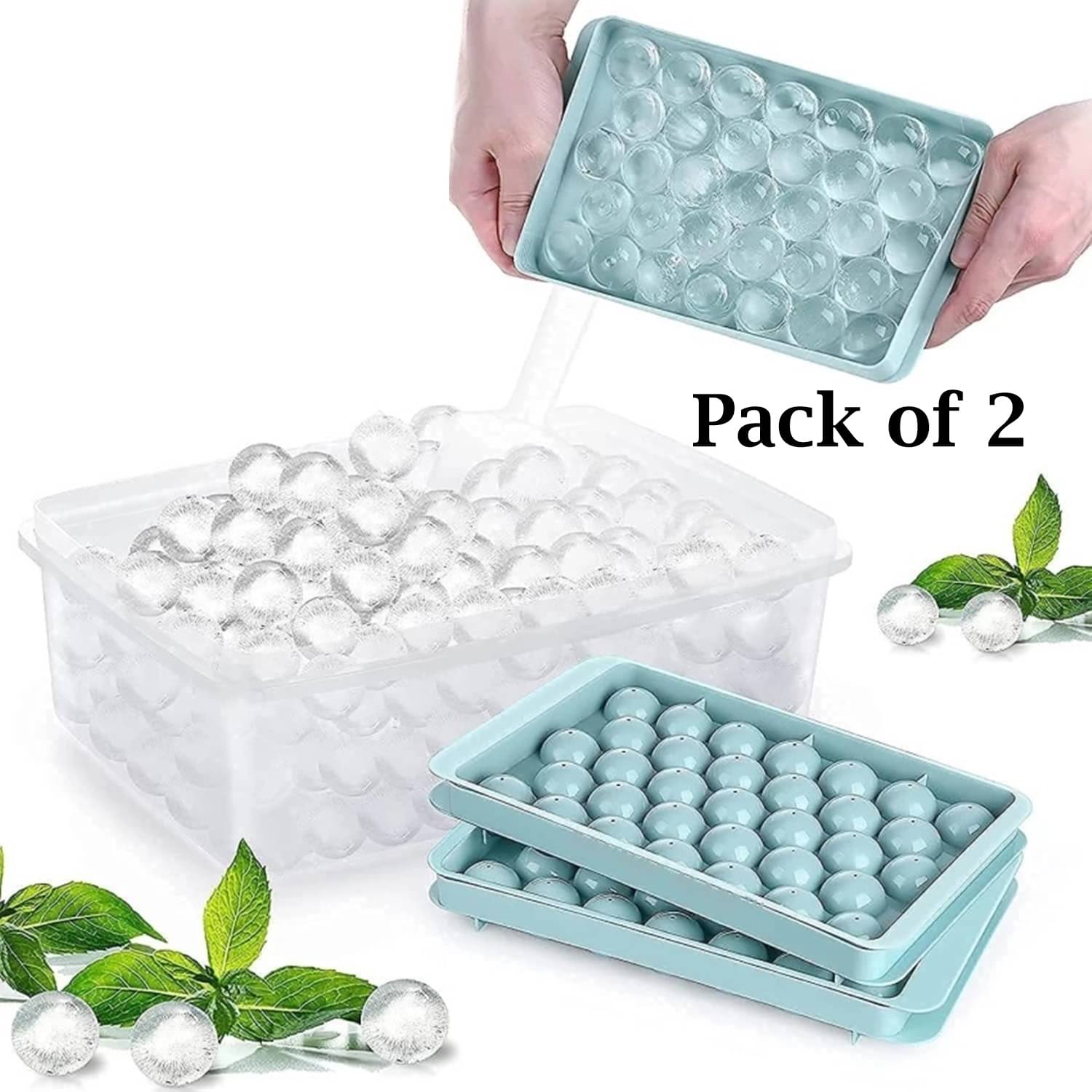     			Stysol Blue Ice Tray Light Blue 2 Pcs