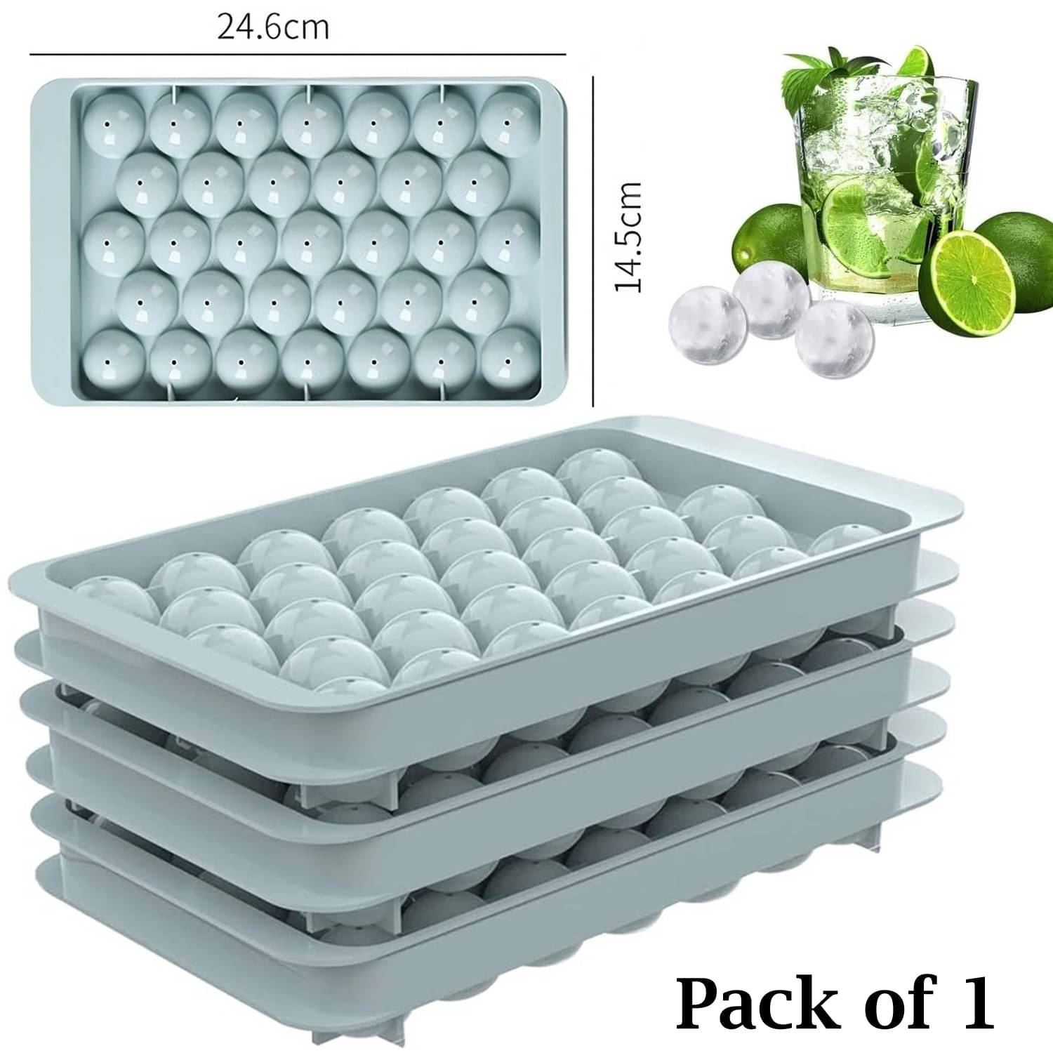     			Stysol Ice Tray  Blue 1 Pcs