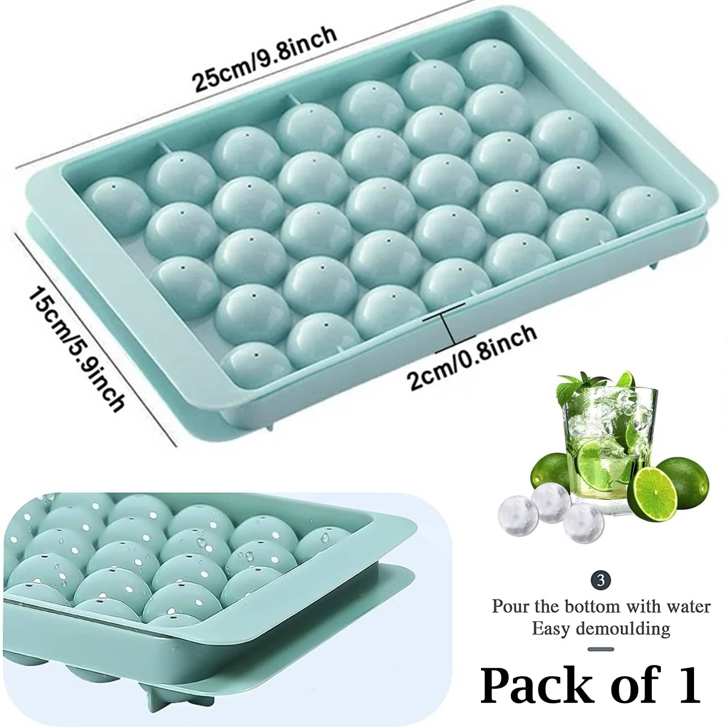     			Stysol Ice Tray  Blue 1 Pcs