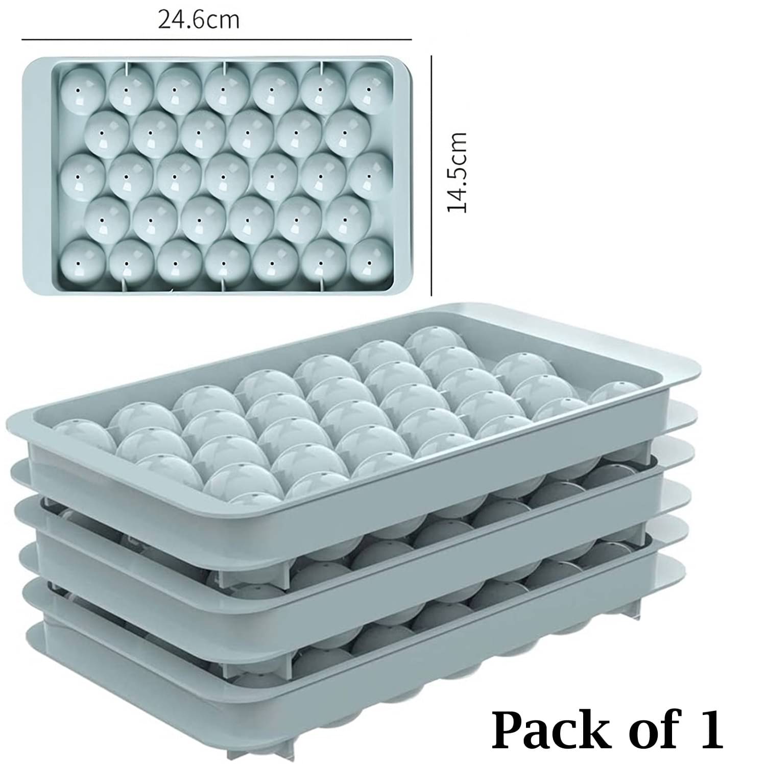     			Stysol Lolipop Ice Tray Navy Blue 3 Pcs