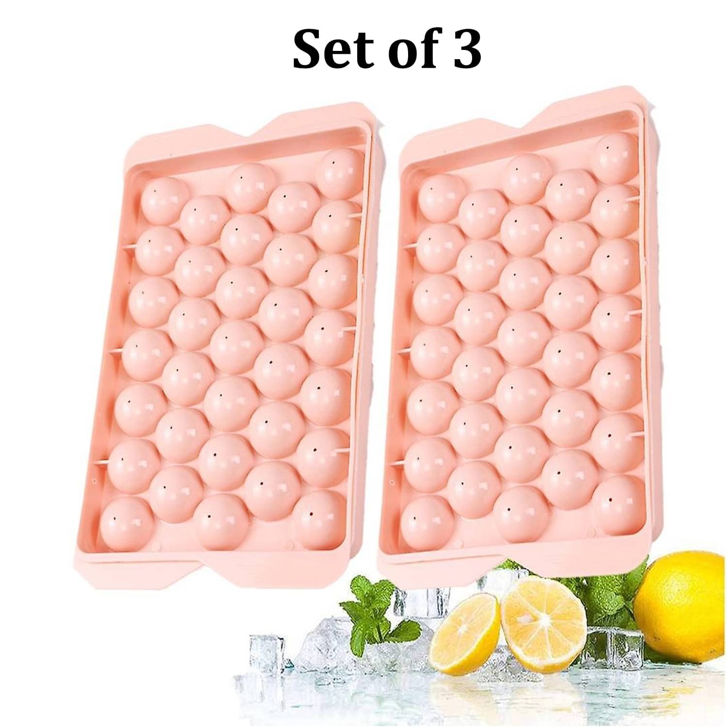     			Stysol Lolipop Ice Tray Peach 3 Pcs