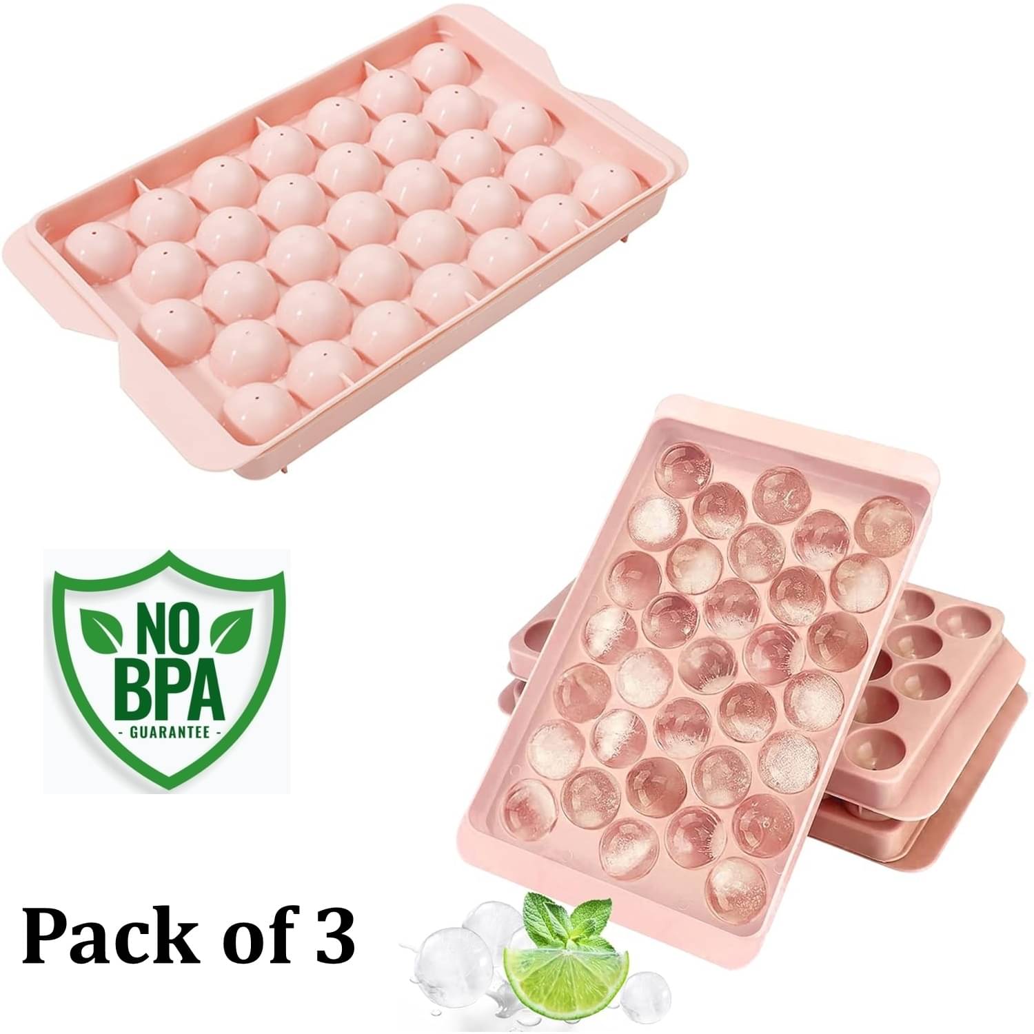     			Stysol Lolipop Ice Tray Pink 3 Pcs