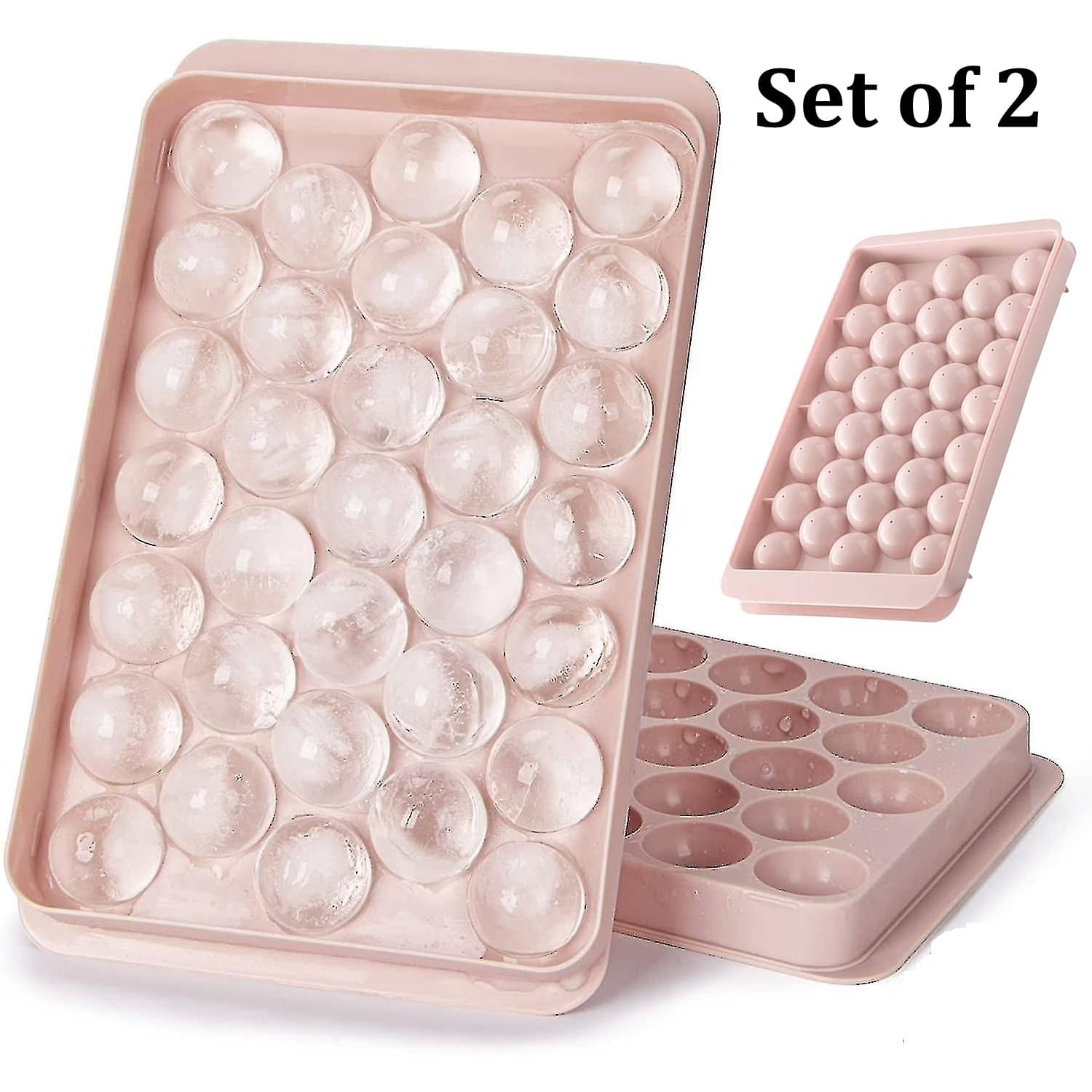     			Stysol Pink Ice Tray Peach 2 Pcs