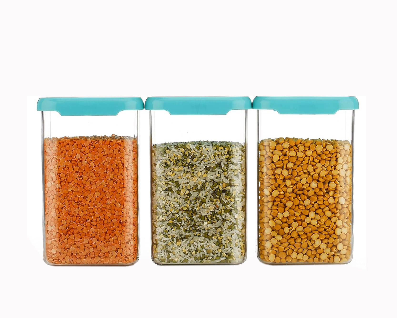     			Swaraa Kitchenware Plastic Green Multi-Purpose Container ( set of 3 )
