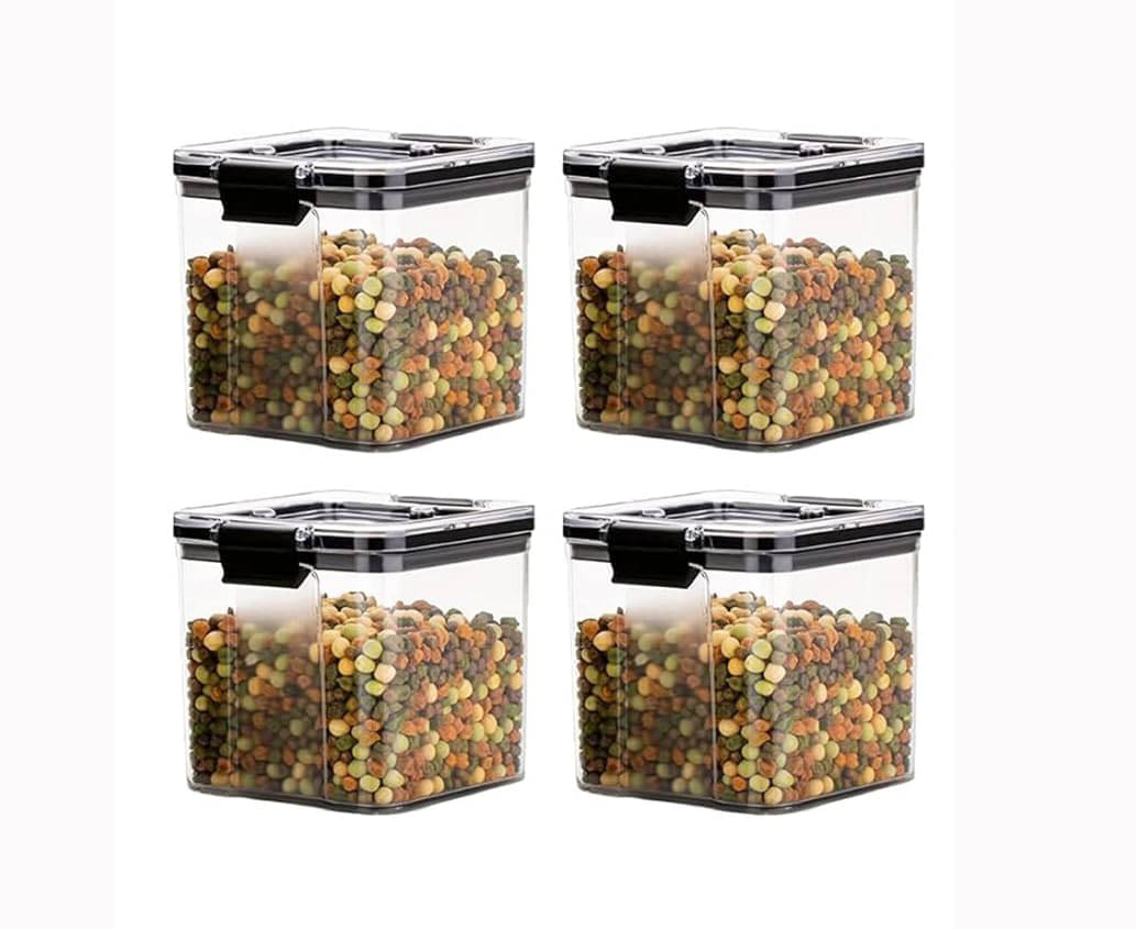 Swaraa Kitchenware Plastic White Multi-Purpose Container ( set of 4 ) Swaraa Kitchenware Plastic White Multi-Purpose Container ( set of 4 )