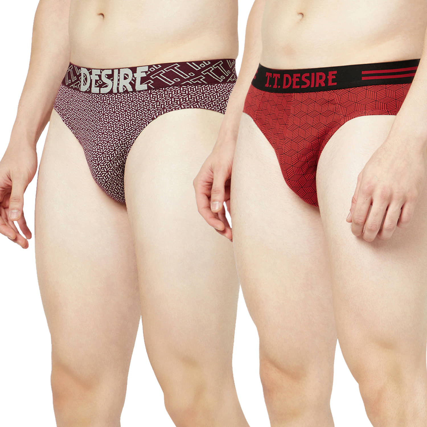TT Pack of 2 Cotton Briefs For Men's ( Multicolor4 )