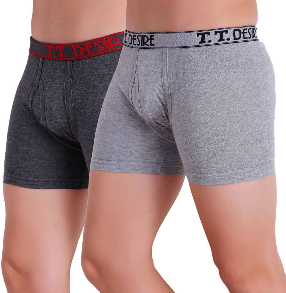 TT Pack of 2 Cotton Trunks For Men's ( Multicolor )