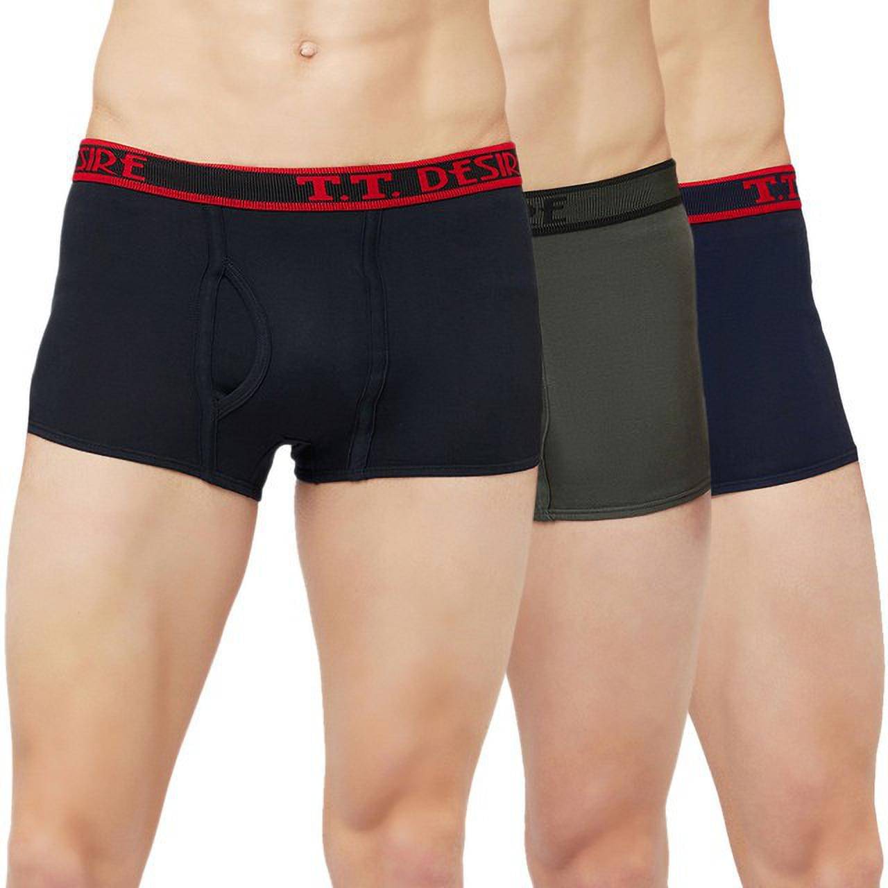 TT Pack of 3 Cotton Trunks For Men's ( Multicolor1 ) TT Pack of 3 Cotton Trunks For Men's ( Multicolor1 )