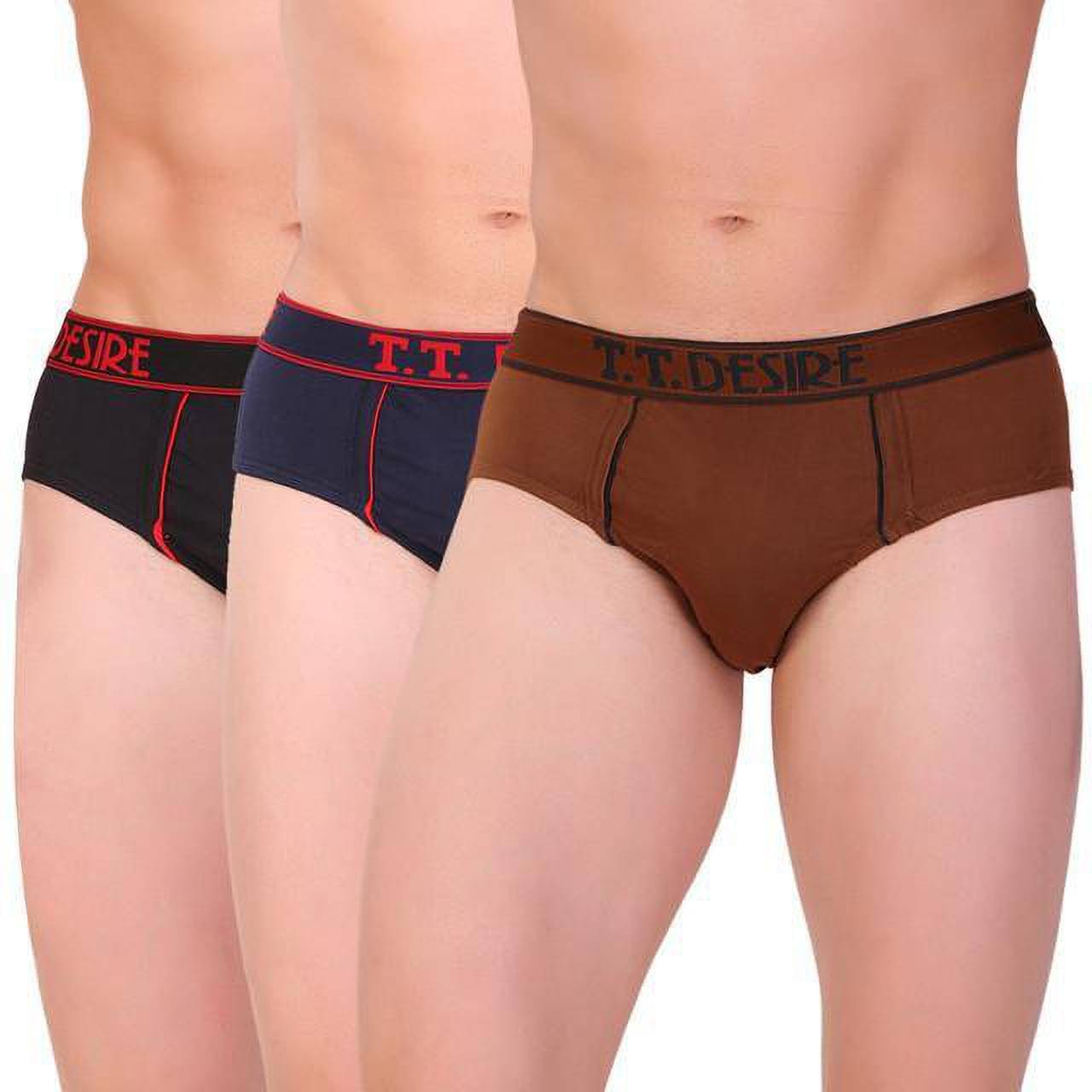 TT Pack of 3 Cotton Briefs For Men's ( Multicolor )     			TT Pack of 3 Cotton Briefs For Men's ( Multicolor )