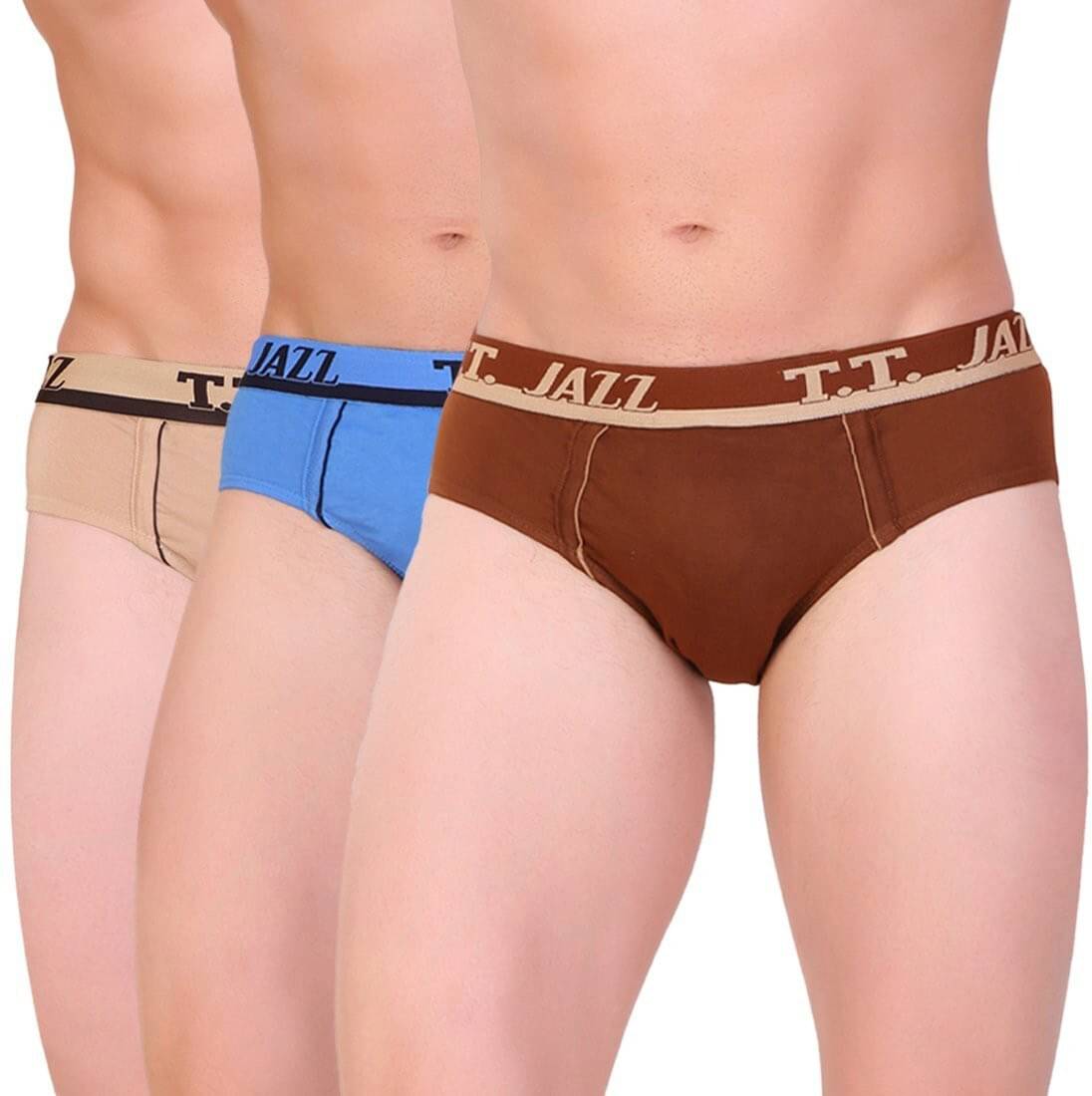     			TT Pack of 3 Cotton Blend Briefs For Men's ( Multicolor2 )