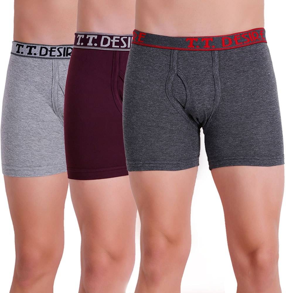 TT Pack of 3 Cotton Trunks For Men's ( Multicolor1 ) TT Pack of 3 Cotton Trunks For Men's ( Multicolor1 )