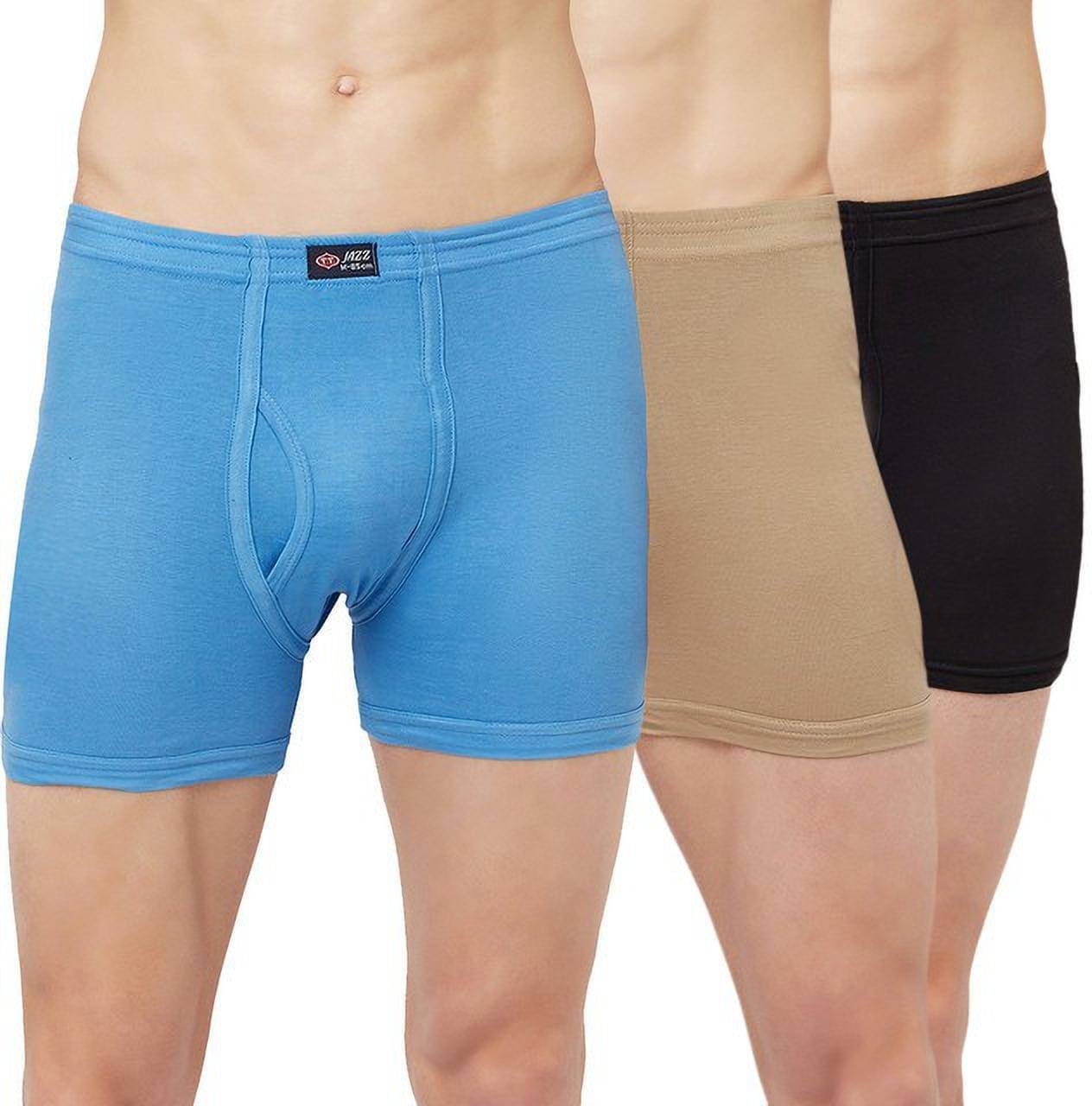 TT Pack of 3 Cotton Blend Trunks For Men's ( Multicolor1 ) TT Pack of 3 Cotton Blend Trunks For Men's ( Multicolor1 )