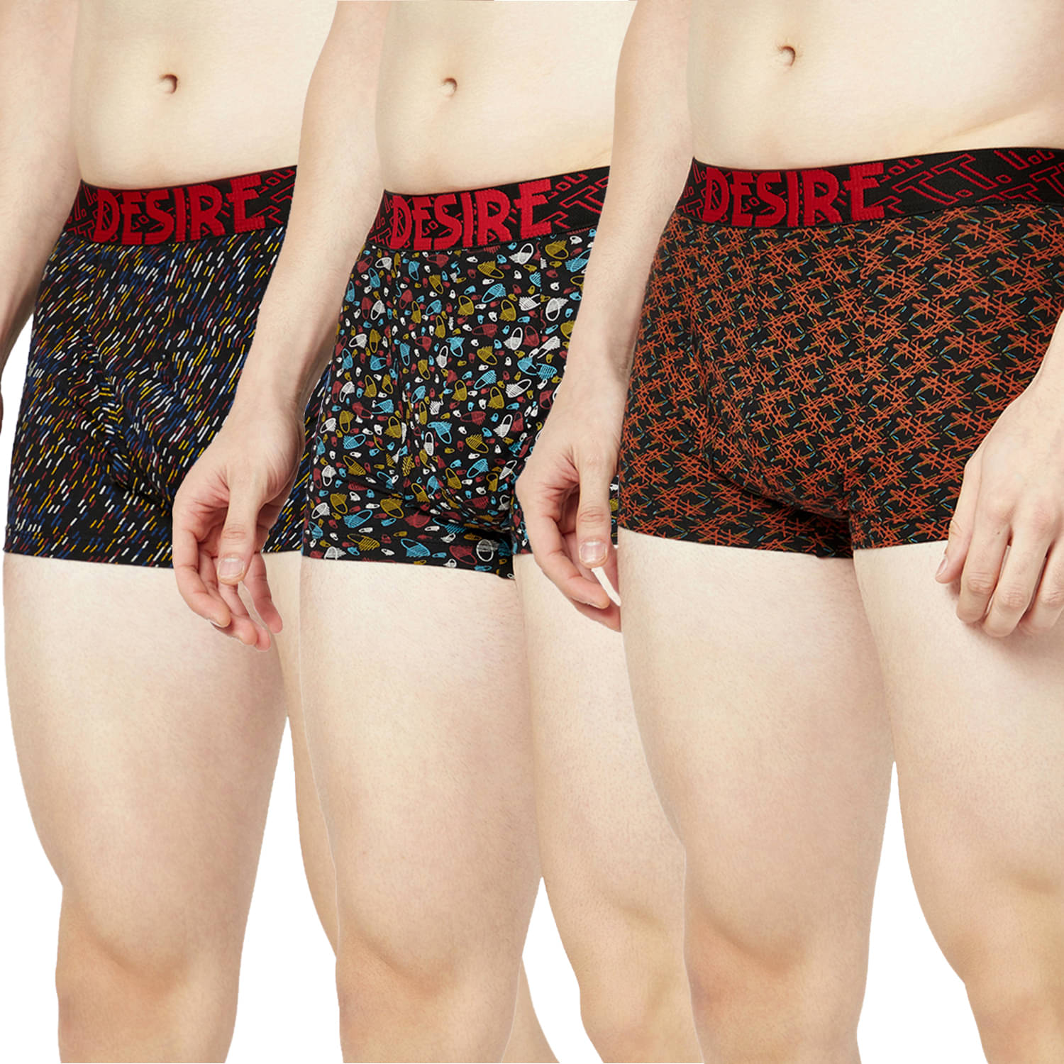 TT Pack of 3 Cotton Trunks For Men's ( Multicolor2 ) TT Pack of 3 Cotton Trunks For Men's ( Multicolor2 )