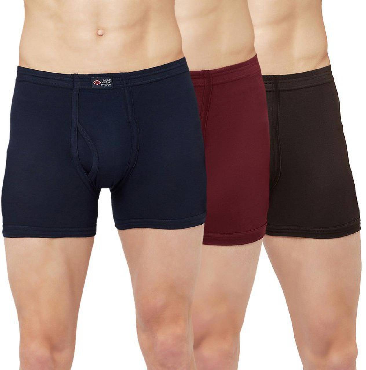 TT Pack of 3 Cotton Blend Trunks For Men's ( Multicolor2 ) TT Pack of 3 Cotton Blend Trunks For Men's ( Multicolor2 )