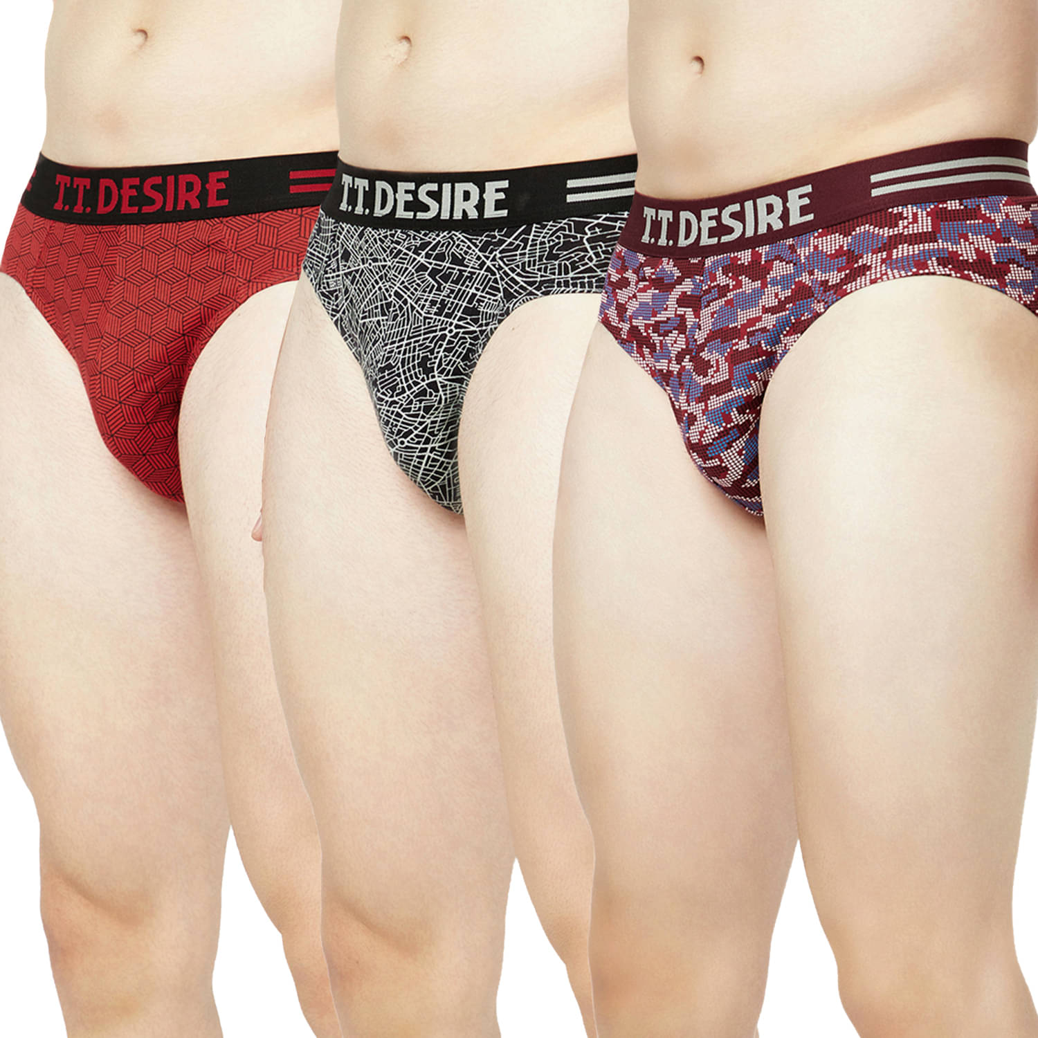 TT Pack of 3 Cotton Briefs For Men's ( Multicolor ) TT Pack of 3 Cotton Briefs For Men's ( Multicolor )