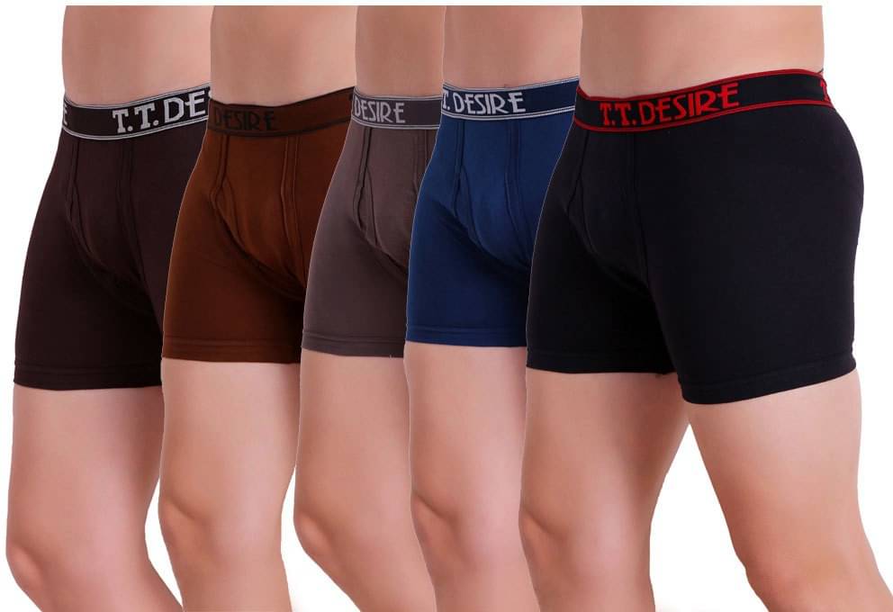     			TT Pack of 5 Cotton Trunks For Men's ( Multicolor1 )