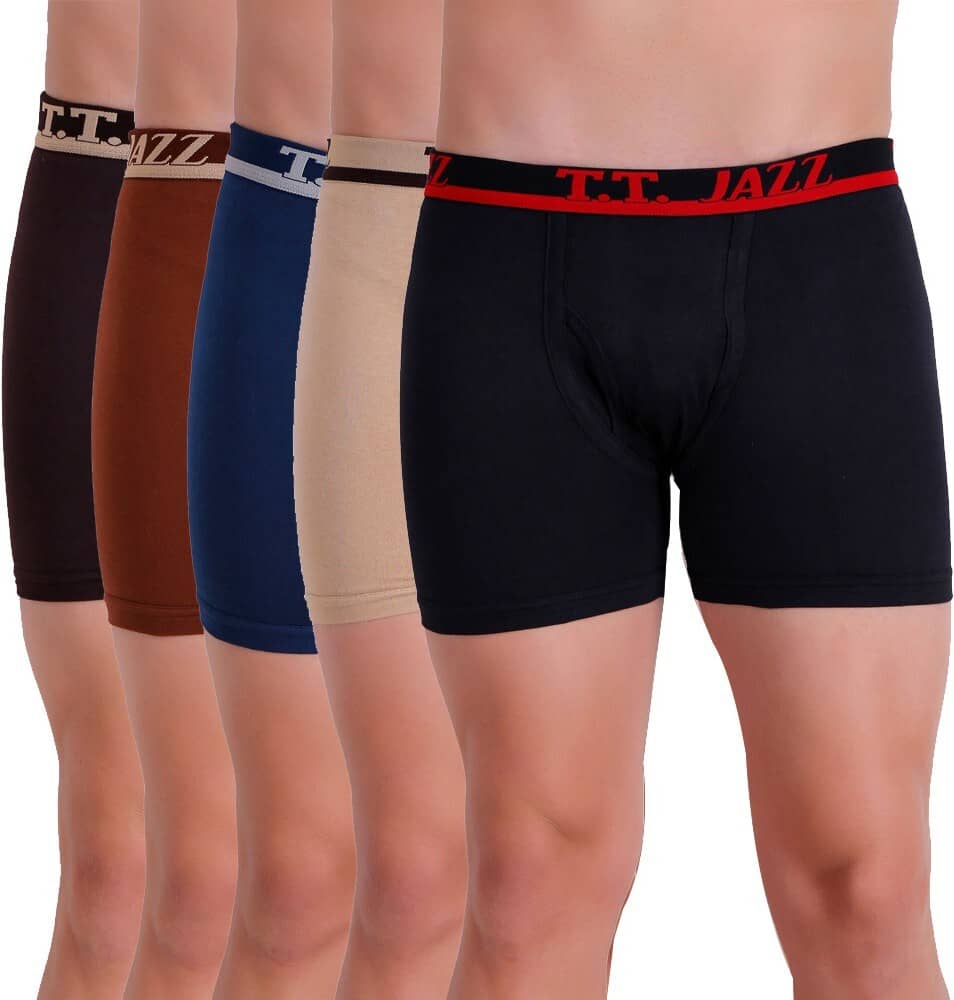 TT Pack of 5 Cotton Blend Trunks For Men's ( Multicolor1 )