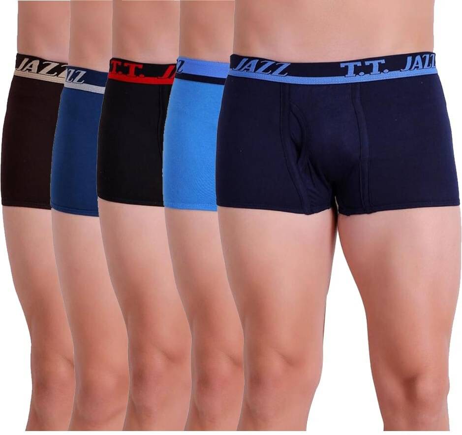     			TT Pack of 5 Cotton Blend Trunks For Men's ( Multicolor )