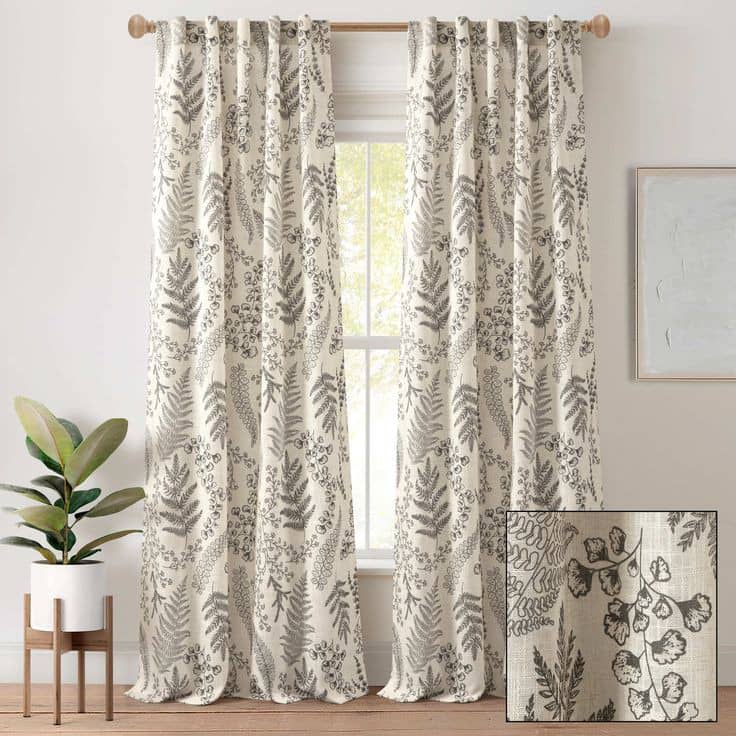 V21 decod Graphic Room Darkening Eyelet Curtain 9 ft ( Pack of 1 ) - Yellow