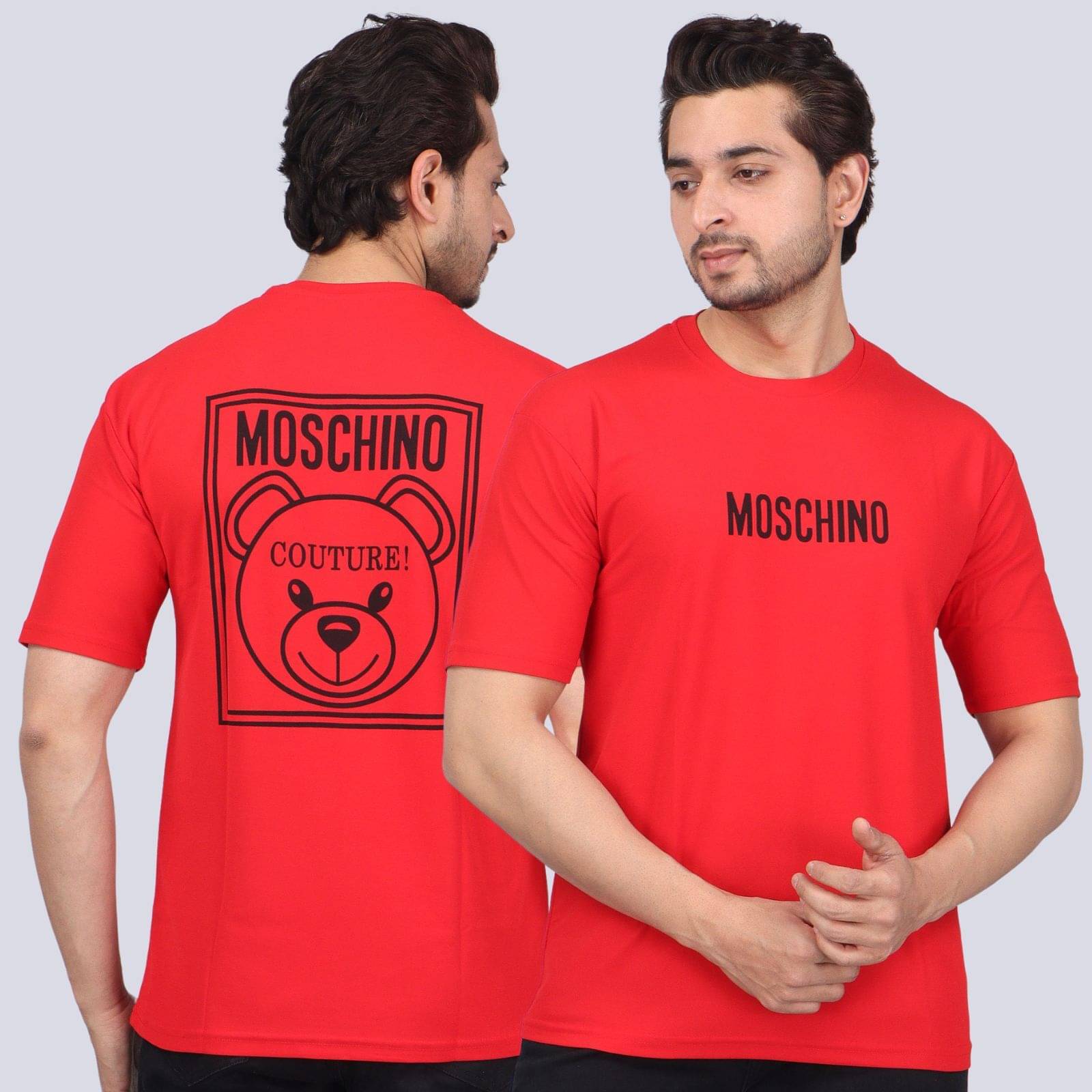     			WILD ELEPHANT Polyester Regular Fit Printed Half Sleeves Men's Round T-Shirt - Red ( Pack of 1 )