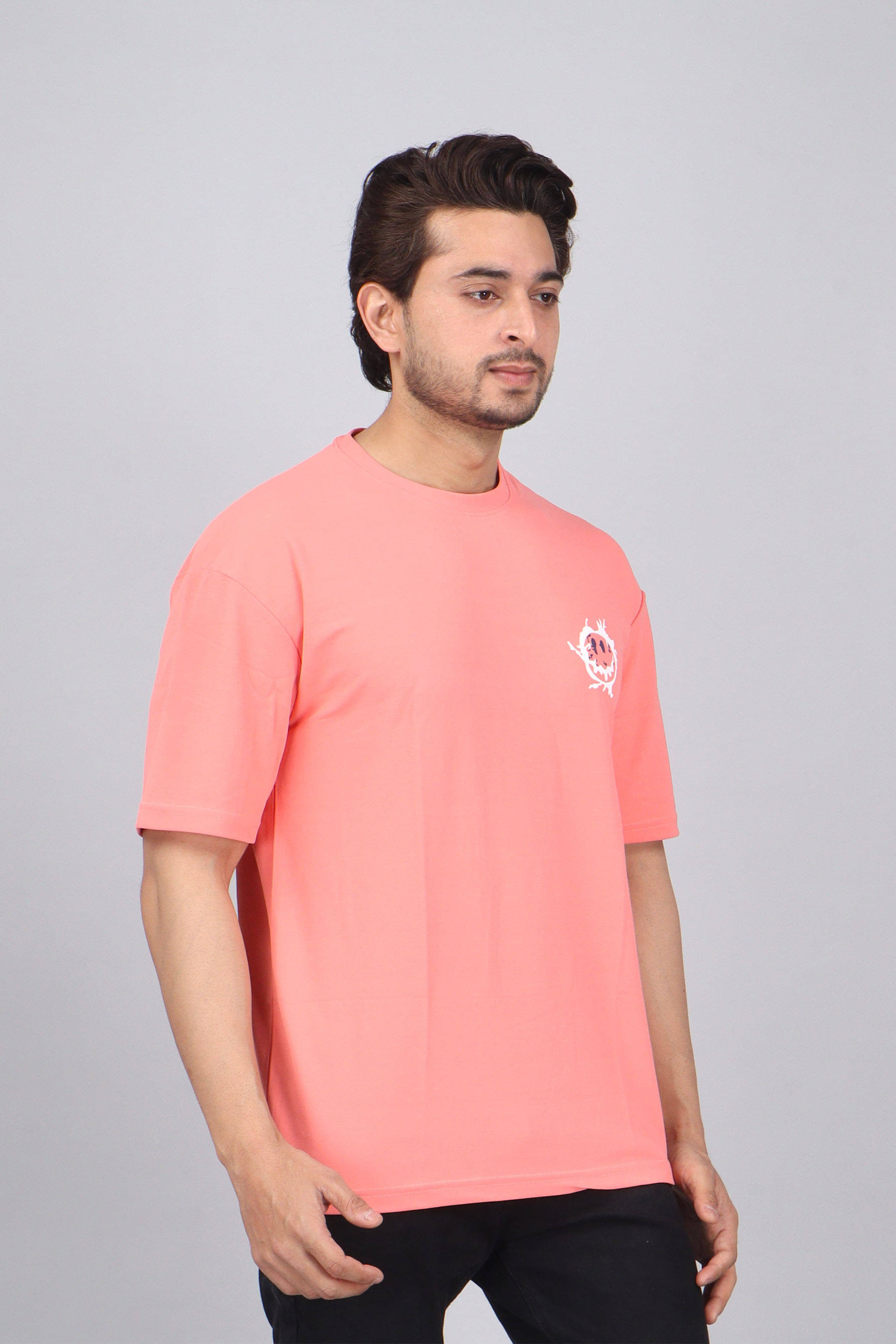 WILD ELEPHANT Polyester Regular Fit Printed Half Sleeves Men's Round T-Shirt - Pink ( Pack of 1 ) WILD ELEPHANT Polyester Regular Fit Printed Half Sleeves Men's Round T-Shirt - Pink ( Pack of 1 )
