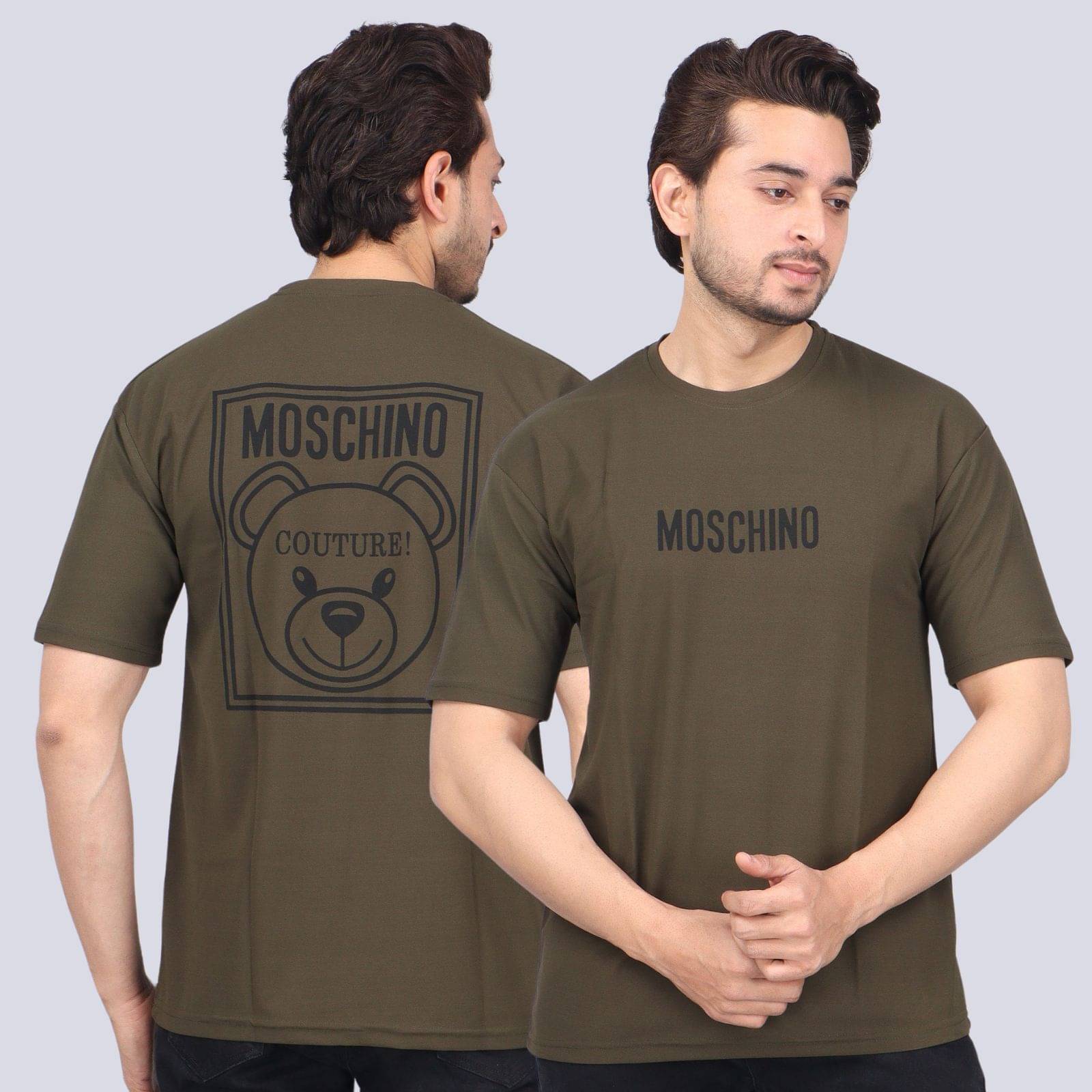     			WILD ELEPHANT Polyester Regular Fit Printed Half Sleeves Men's Round T-Shirt - Olive ( Pack of 1 )