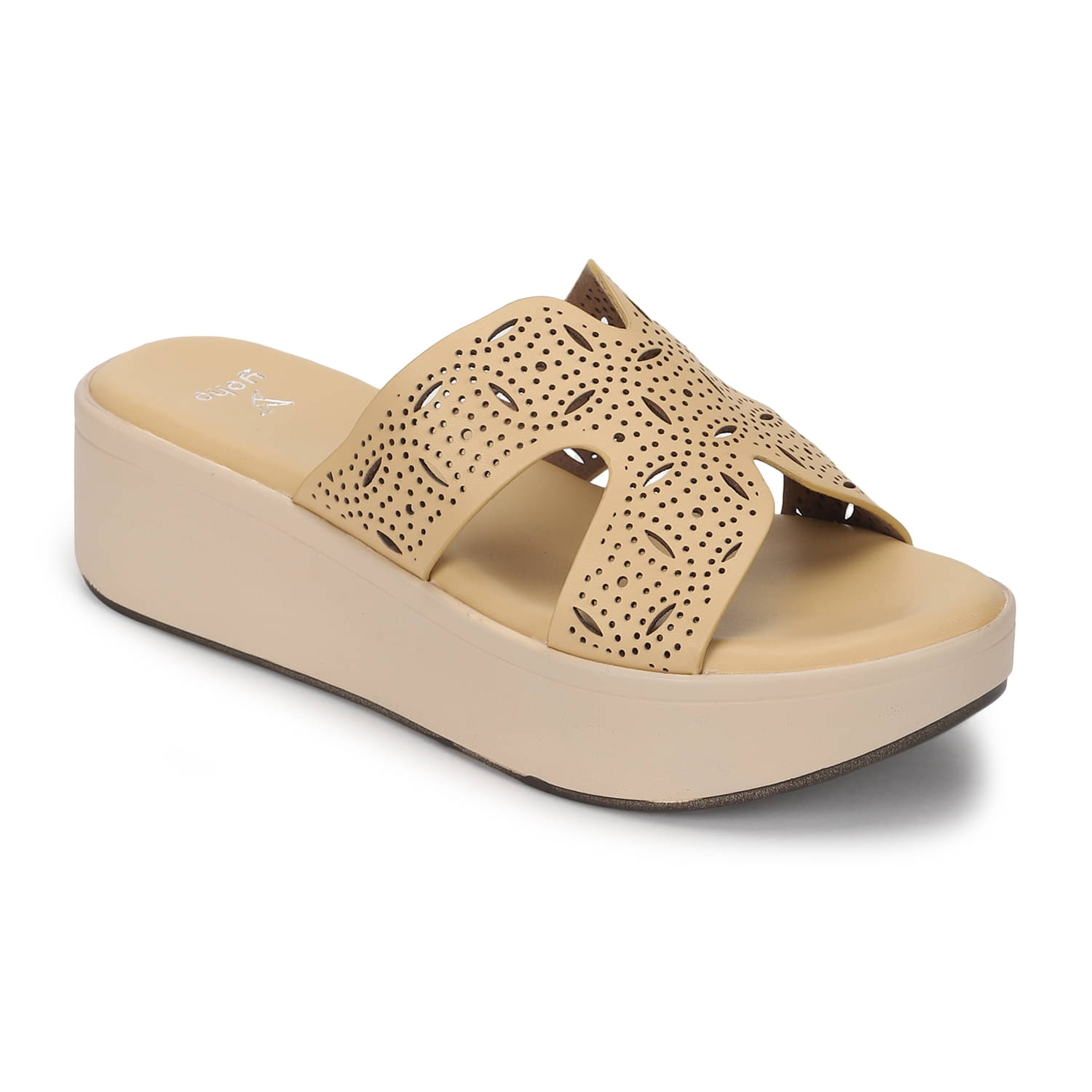     			Yoho Beige Women's Flats