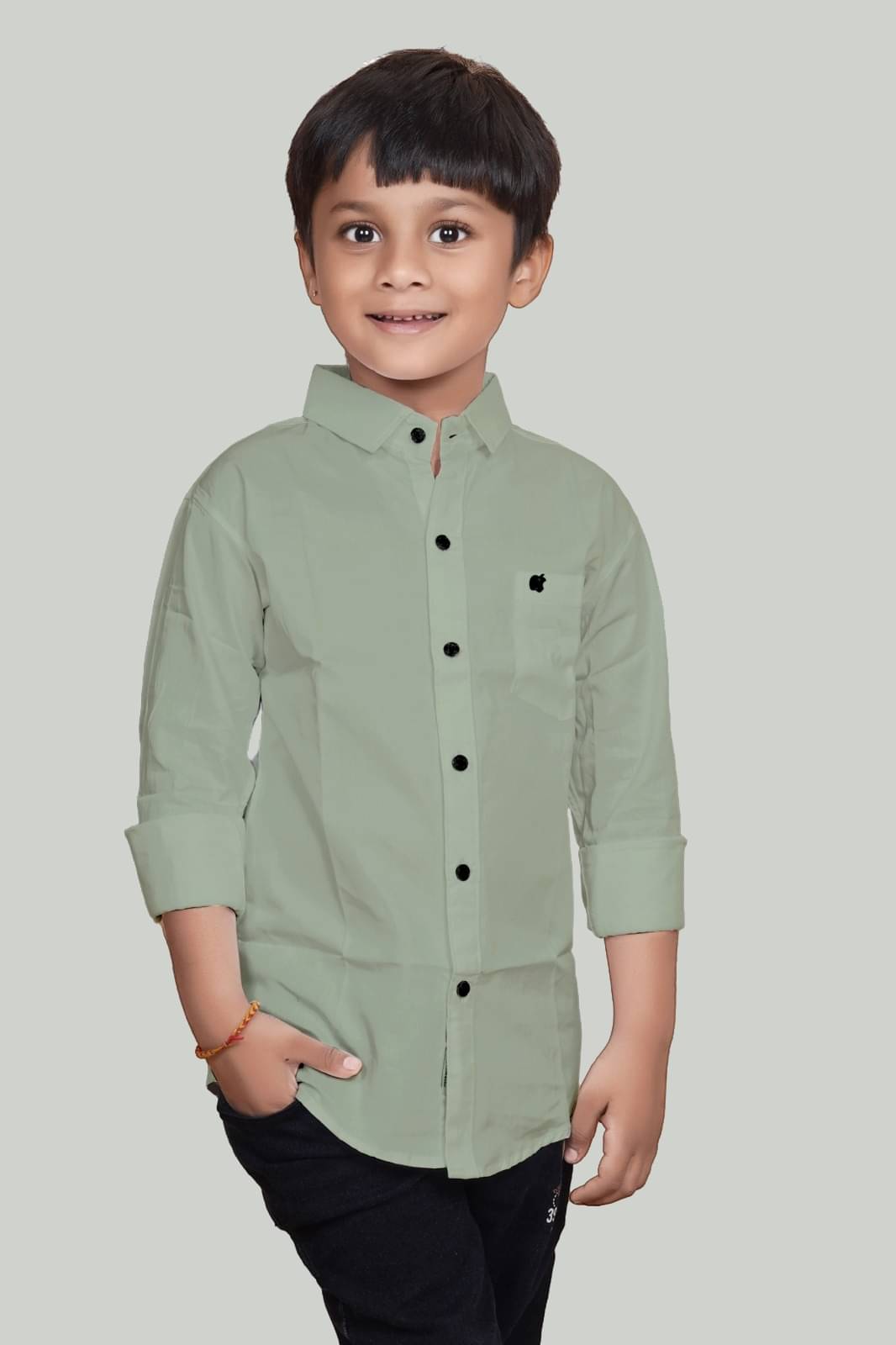 ZAKAR STYLE Pack of 1 Boys Cotton Blend Full Sleeves Shirt ( Pistachio ) ZAKAR STYLE Pack of 1 Boys Cotton Blend Full Sleeves Shirt ( Pistachio )