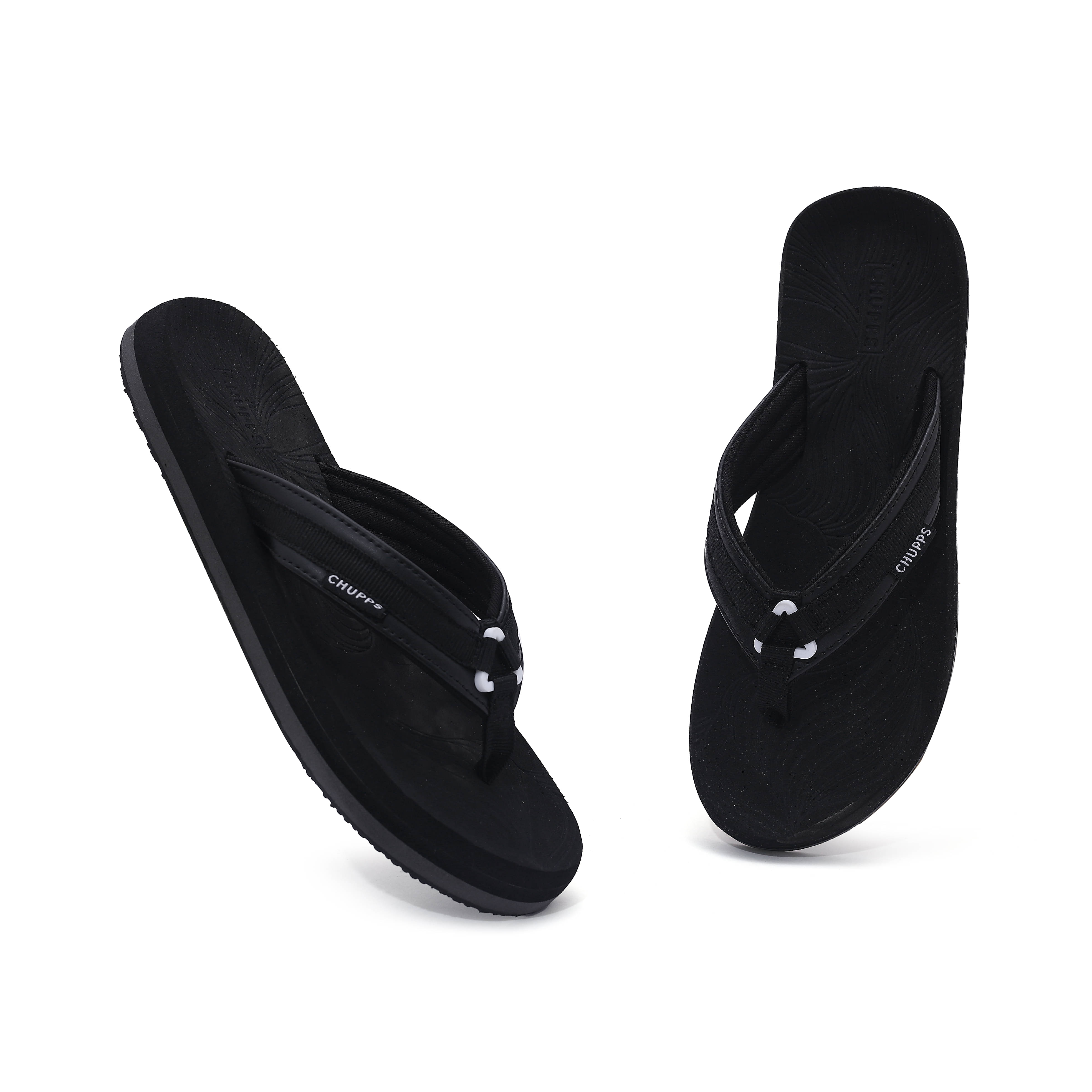     			CHUPPS Black Women's Thong Flip Flop
