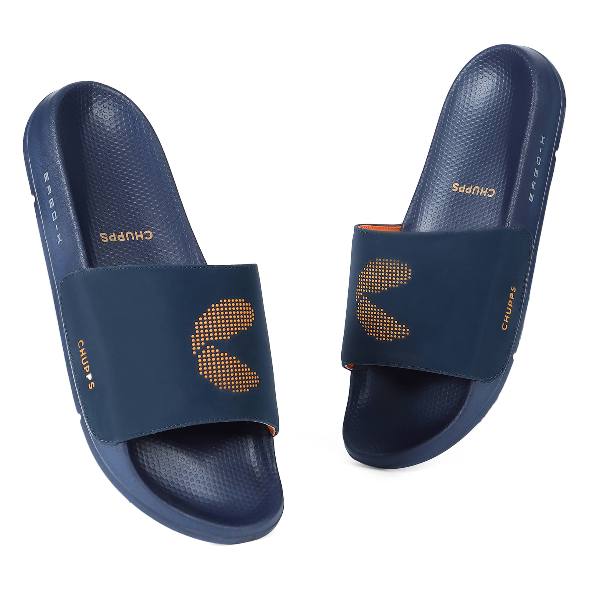     			CHUPPS Navy Men's Slide Flip Flop