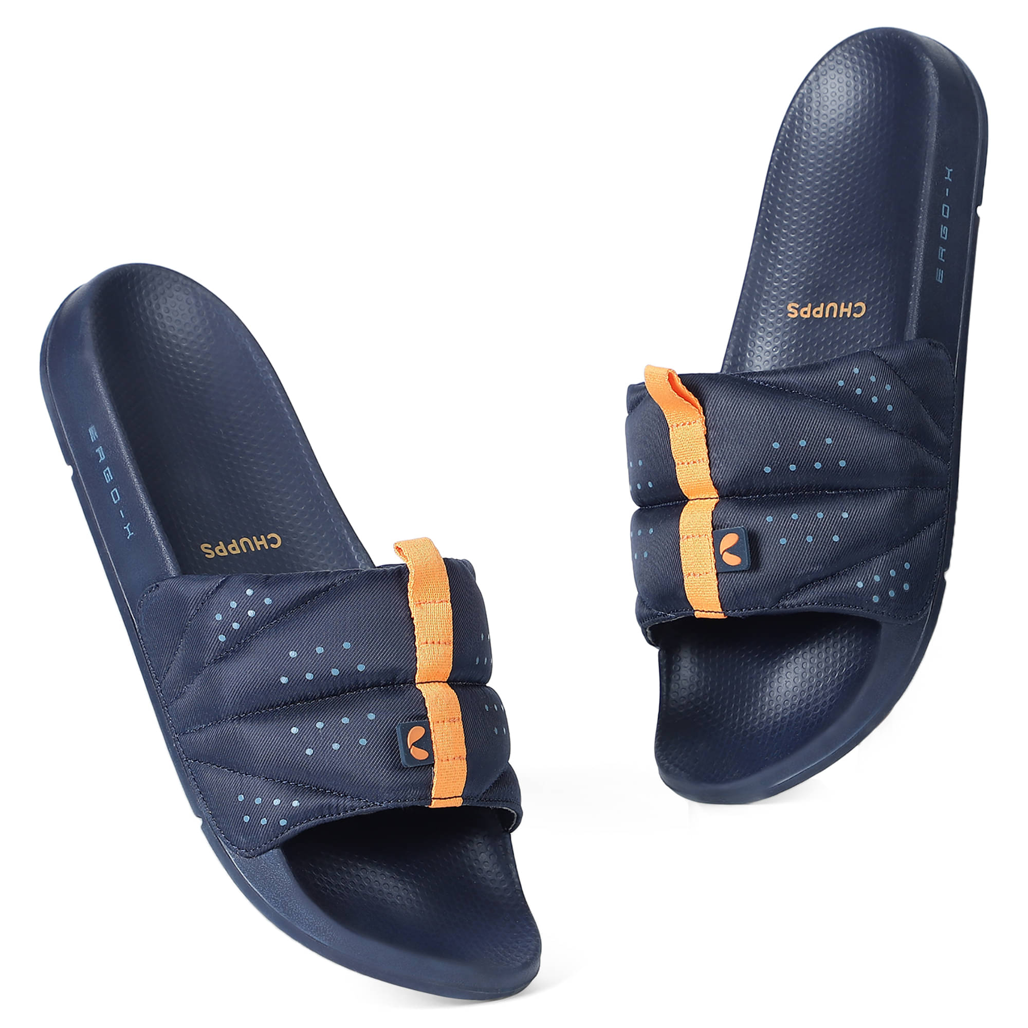     			CHUPPS Navy Men's Slide Flip Flop