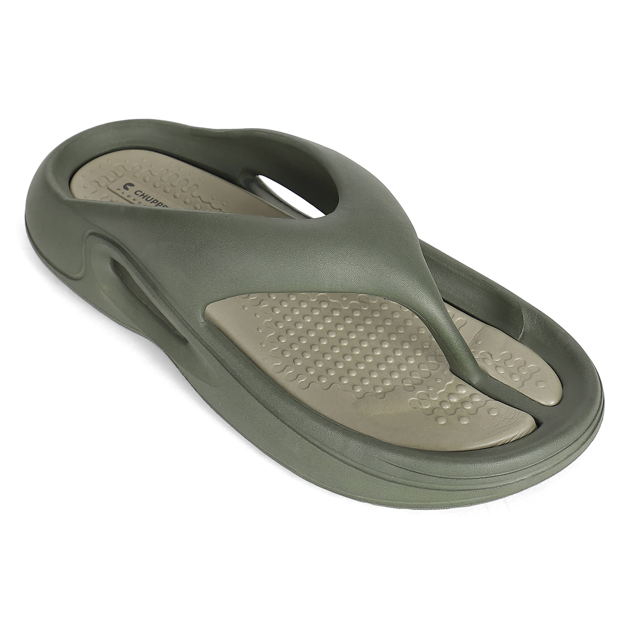     			CHUPPS Olive Men's Thong Flip Flop