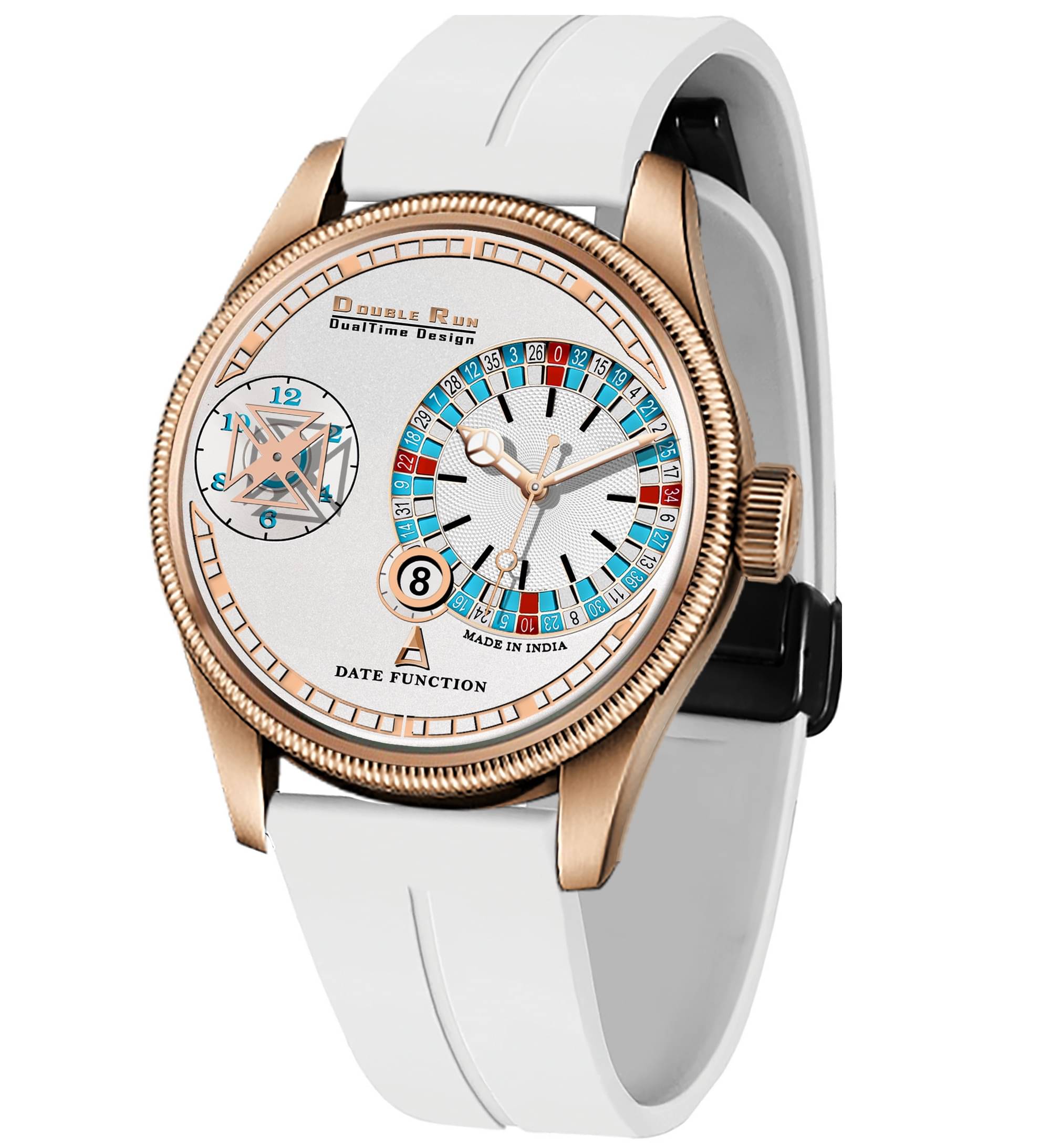     			DoubleRun Multicolor Silicon Chronograph Men's Watch