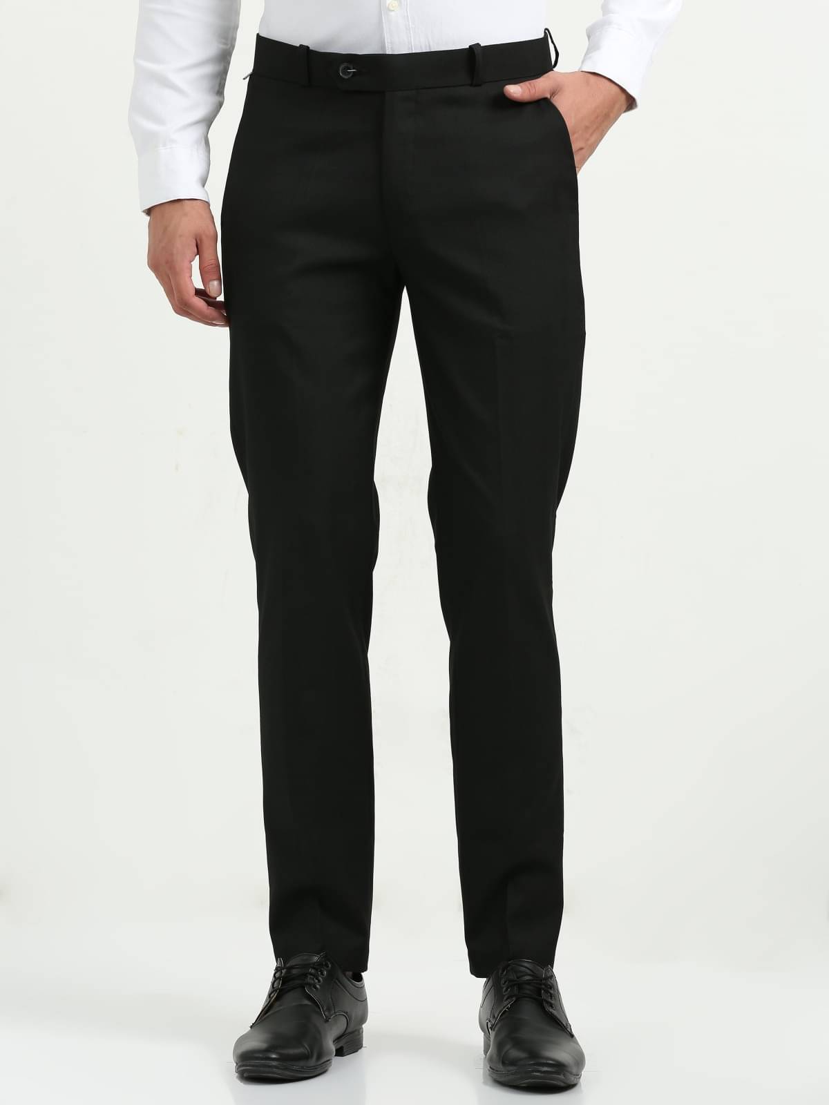     			HETIERS Regular Flat Men's Formal Trouser - Grey ( Pack of 1 )