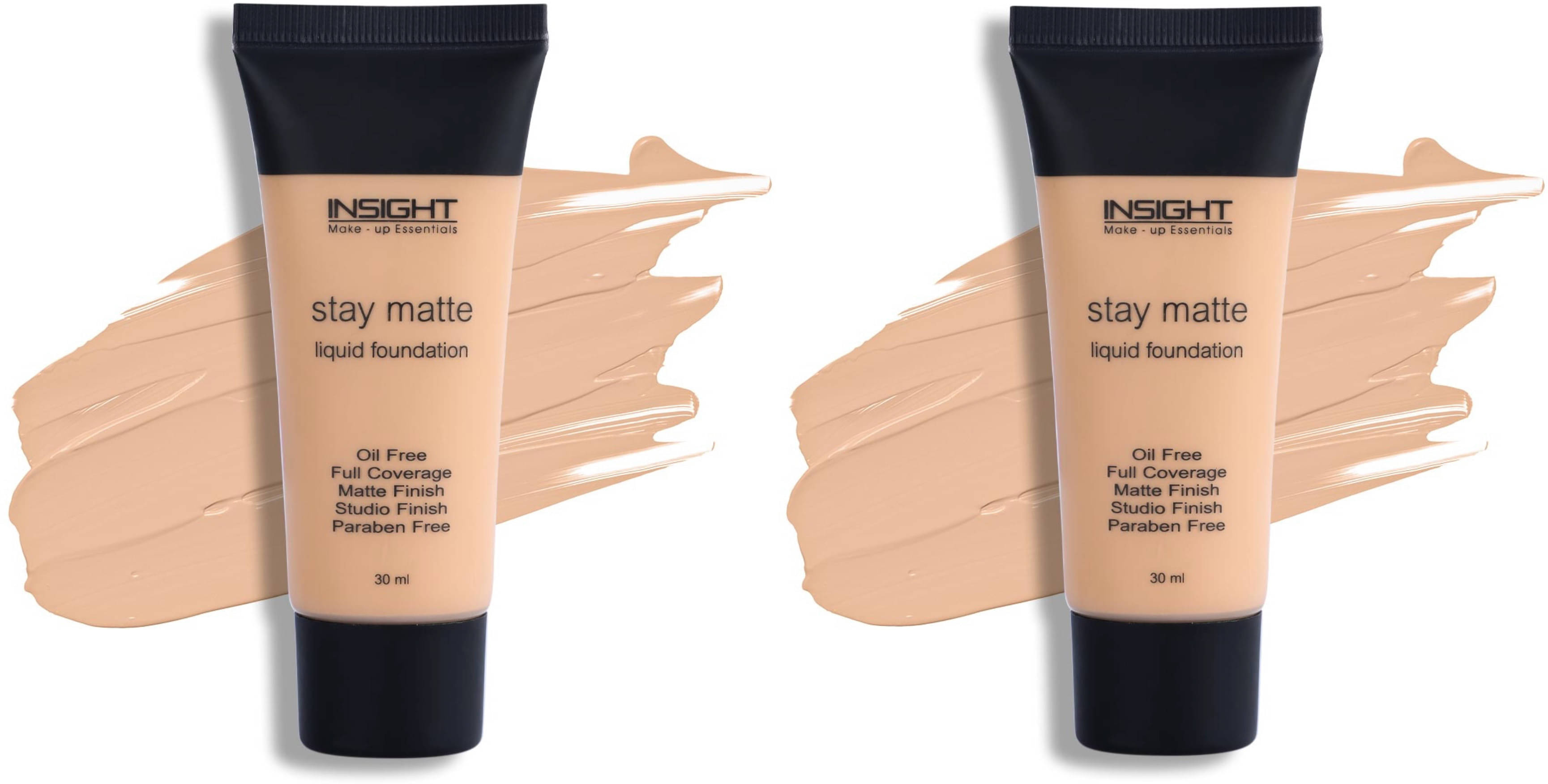     			Insight Matte Liquid For All Skin Types Skin Medium Foundation Pack of 2