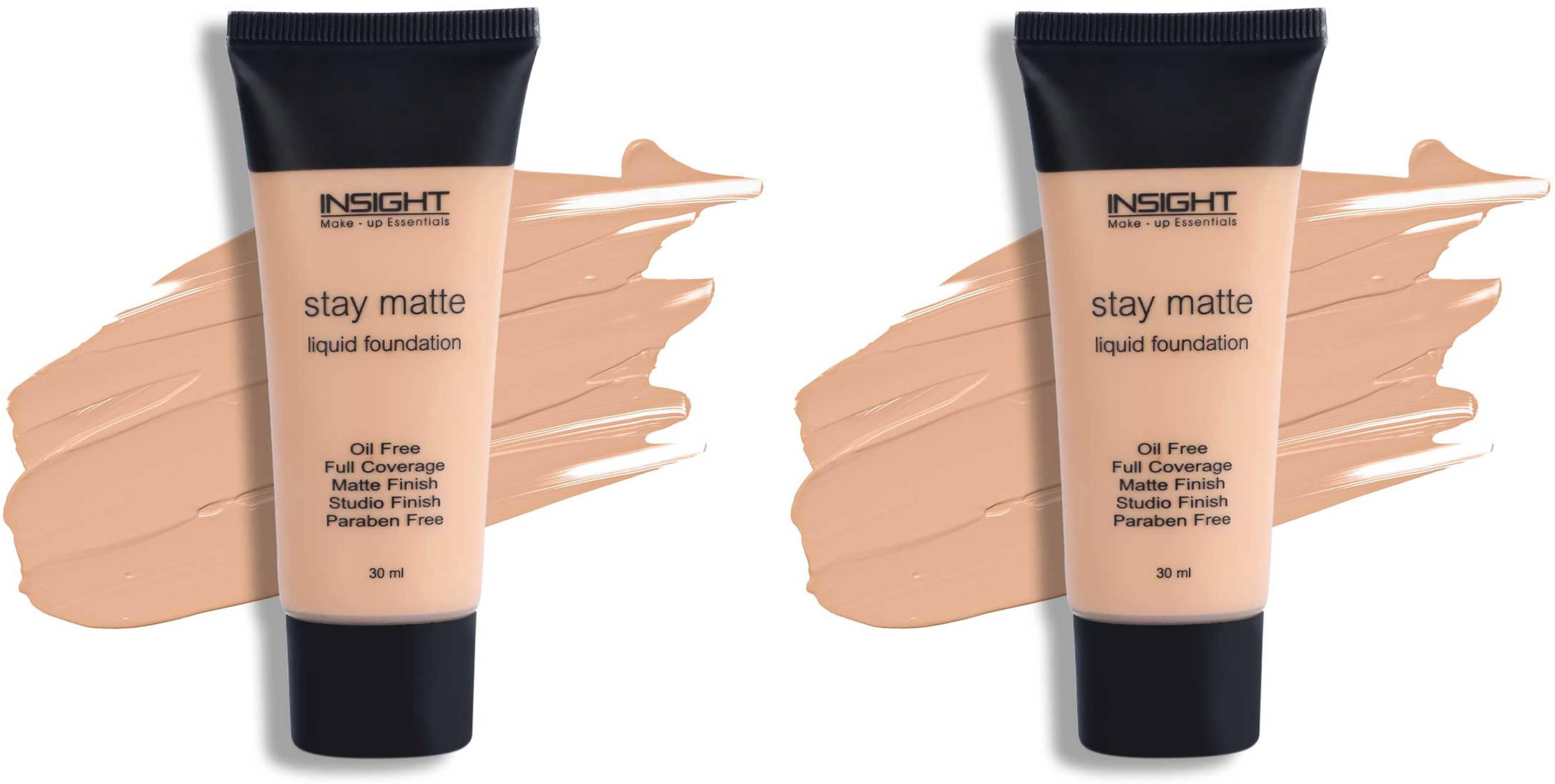     			Insight Matte Liquid For All Skin Types Skin Medium Foundation Pack of 2