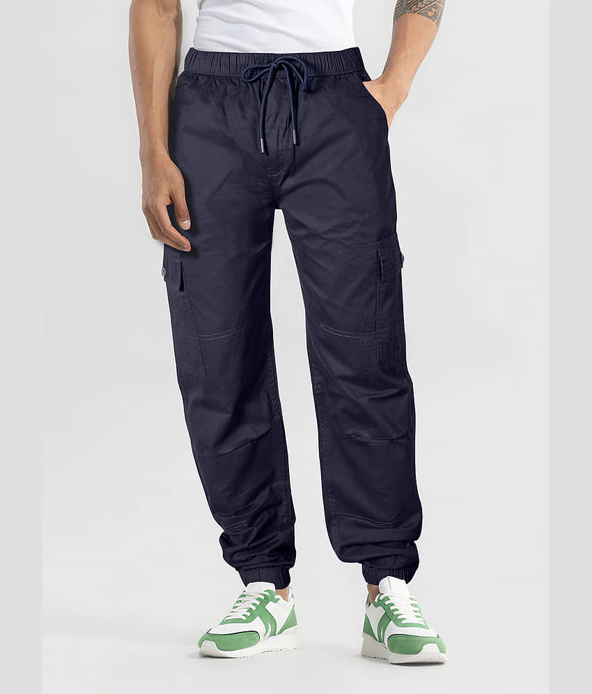 JB JUST BLACK Regular Flat Men's Joggers - Navy Blue ( Pack of 1 ) - Trousers | Buy online on ZillyBuy
