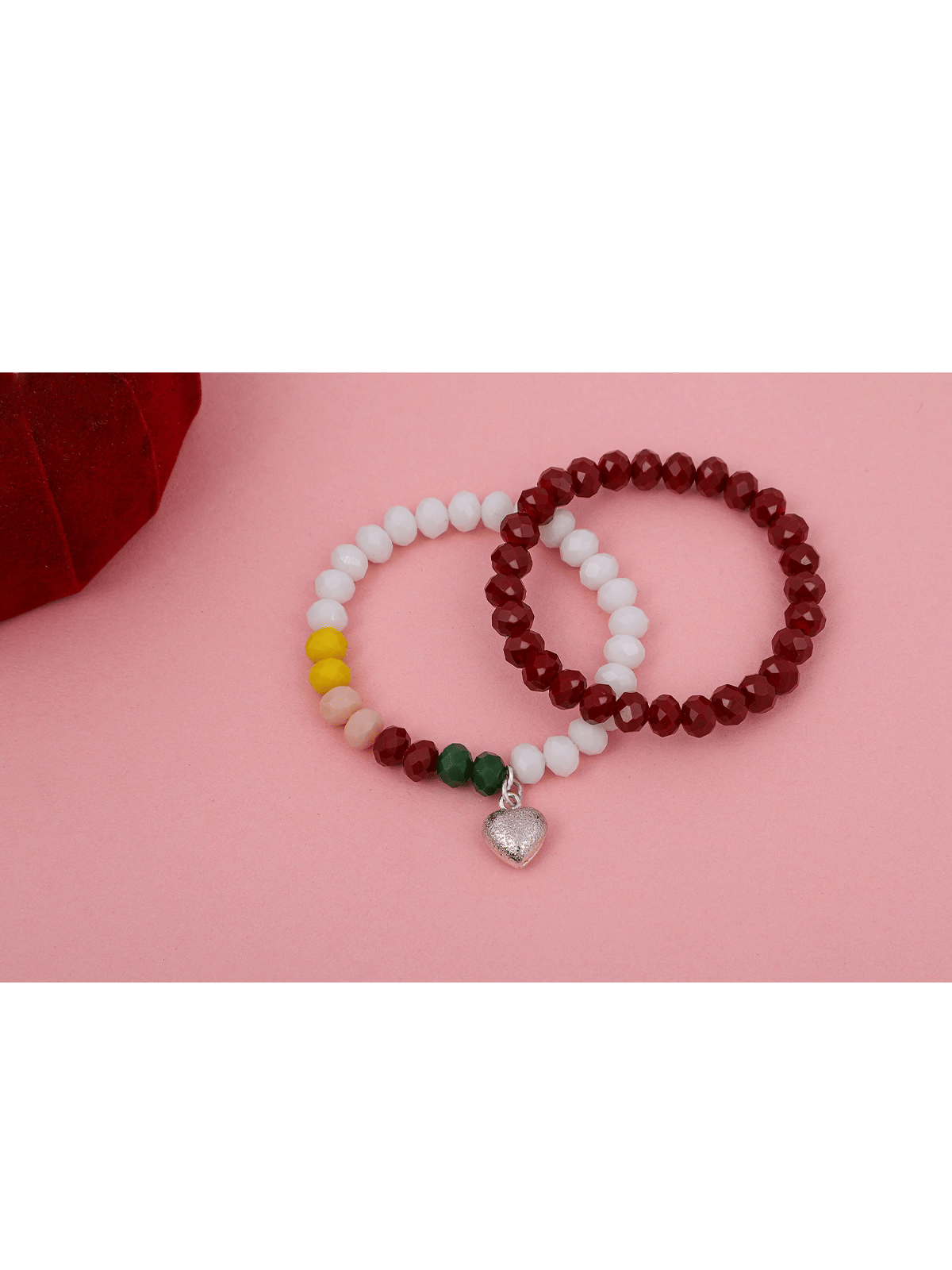 JFL - Jewellery For Less Multicolor Charm Bracelet ( Pack of 2 ) JFL - Jewellery For Less Multicolor Charm Bracelet ( Pack of 2 )