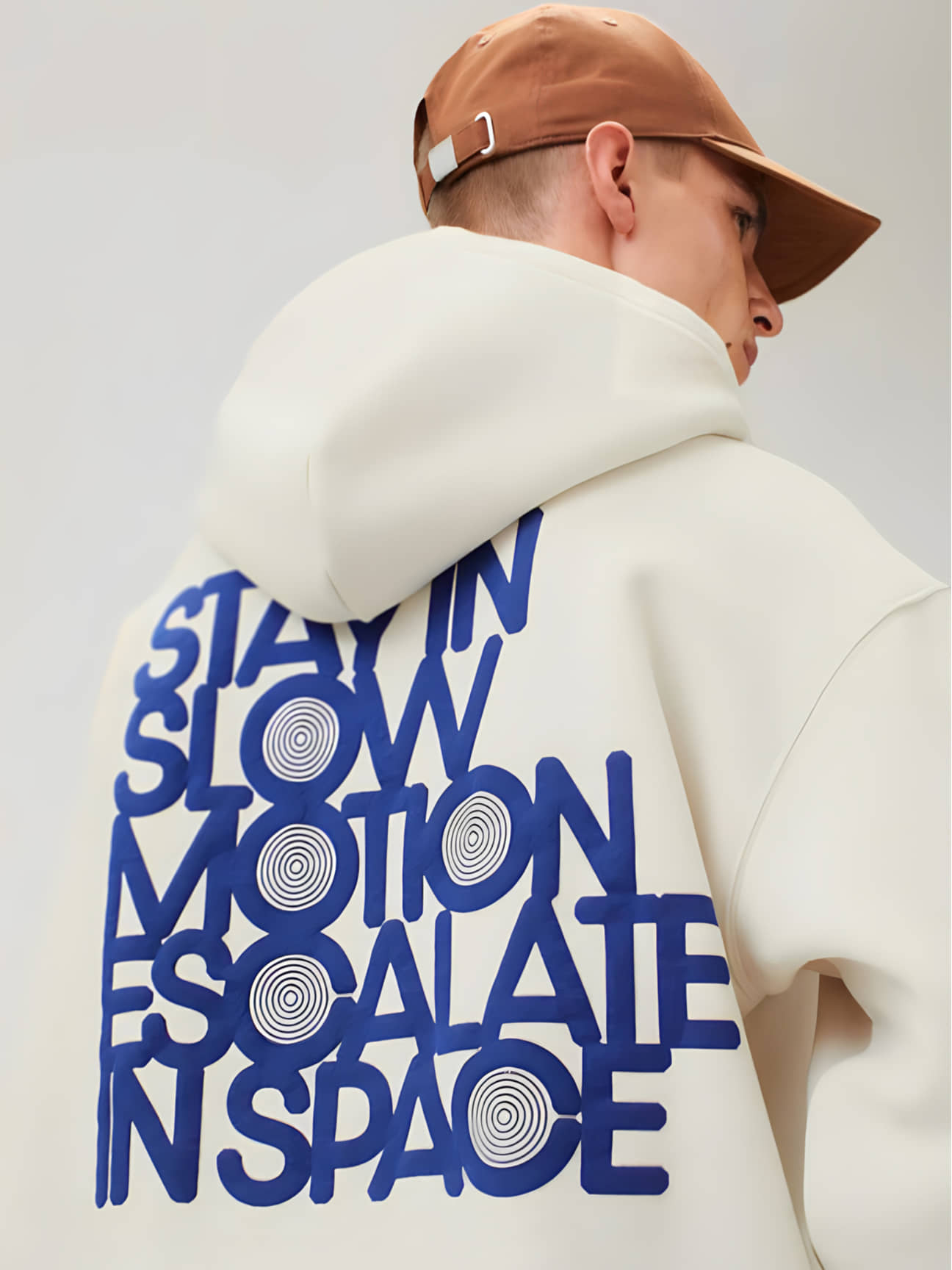 LEWEL Cotton Blend Slim Fit Printed Full Sleeves Men's Hooded T-Shirt - White ( Pack of 1 )