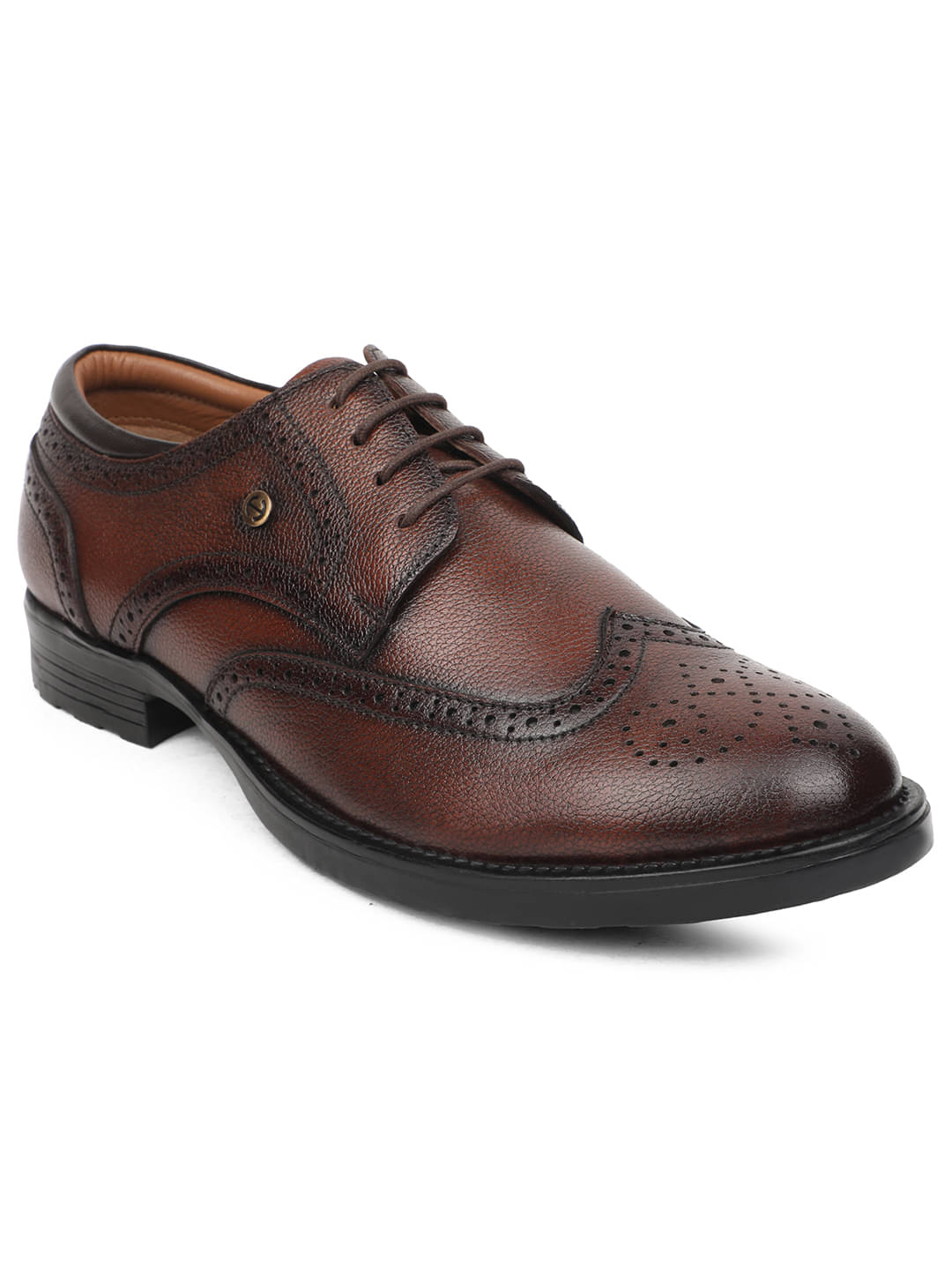     			Liberty Brown Men's Brogue Formal Shoes