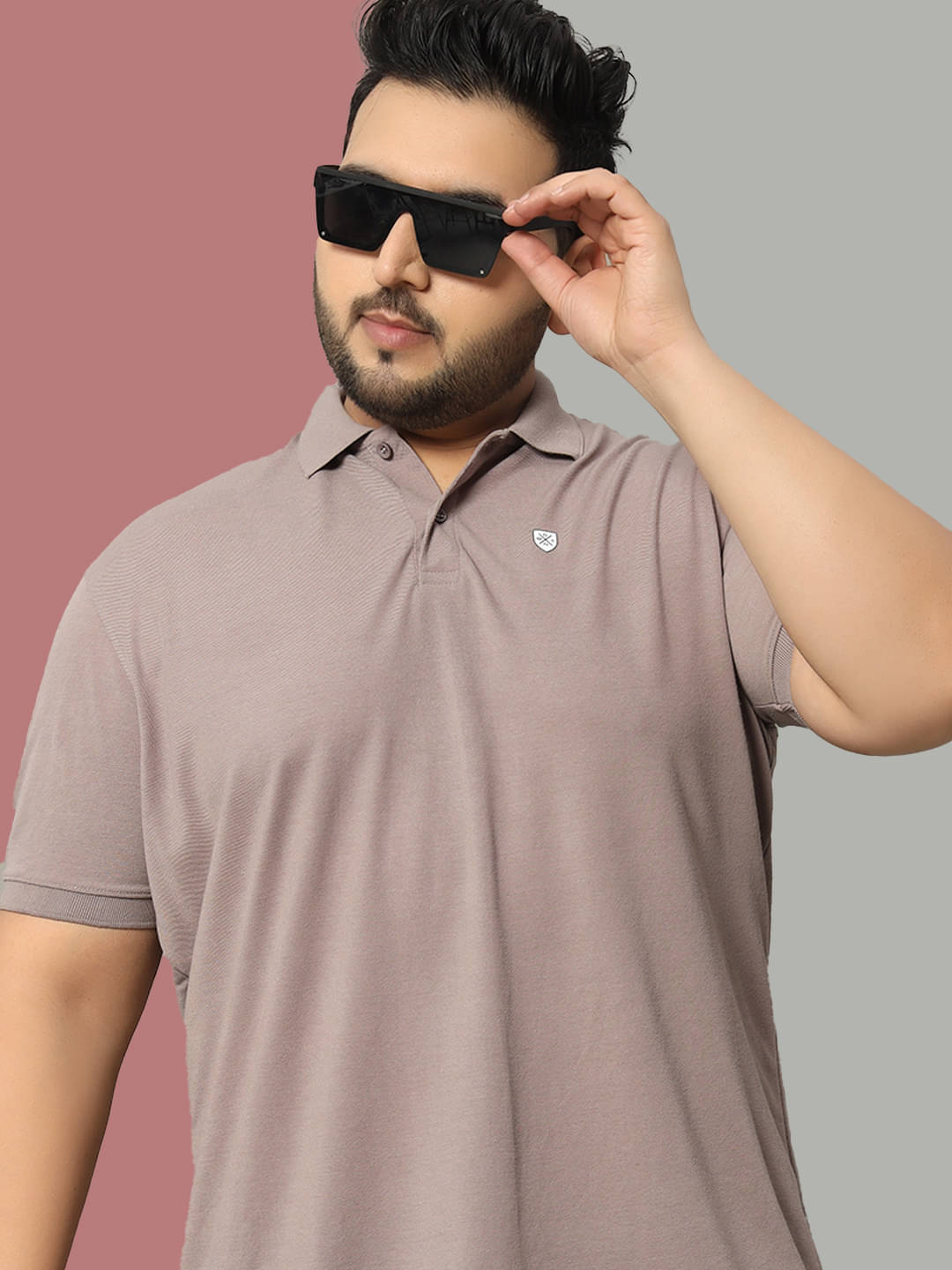 OGEN Pack of 1 Cotton Blend Regular Fit Solid Half Sleeves Men's Polo T Shirt ( Rose Gold ) OGEN Pack of 1 Cotton Blend Regular Fit Solid Half Sleeves Men's Polo T Shirt ( Rose Gold )