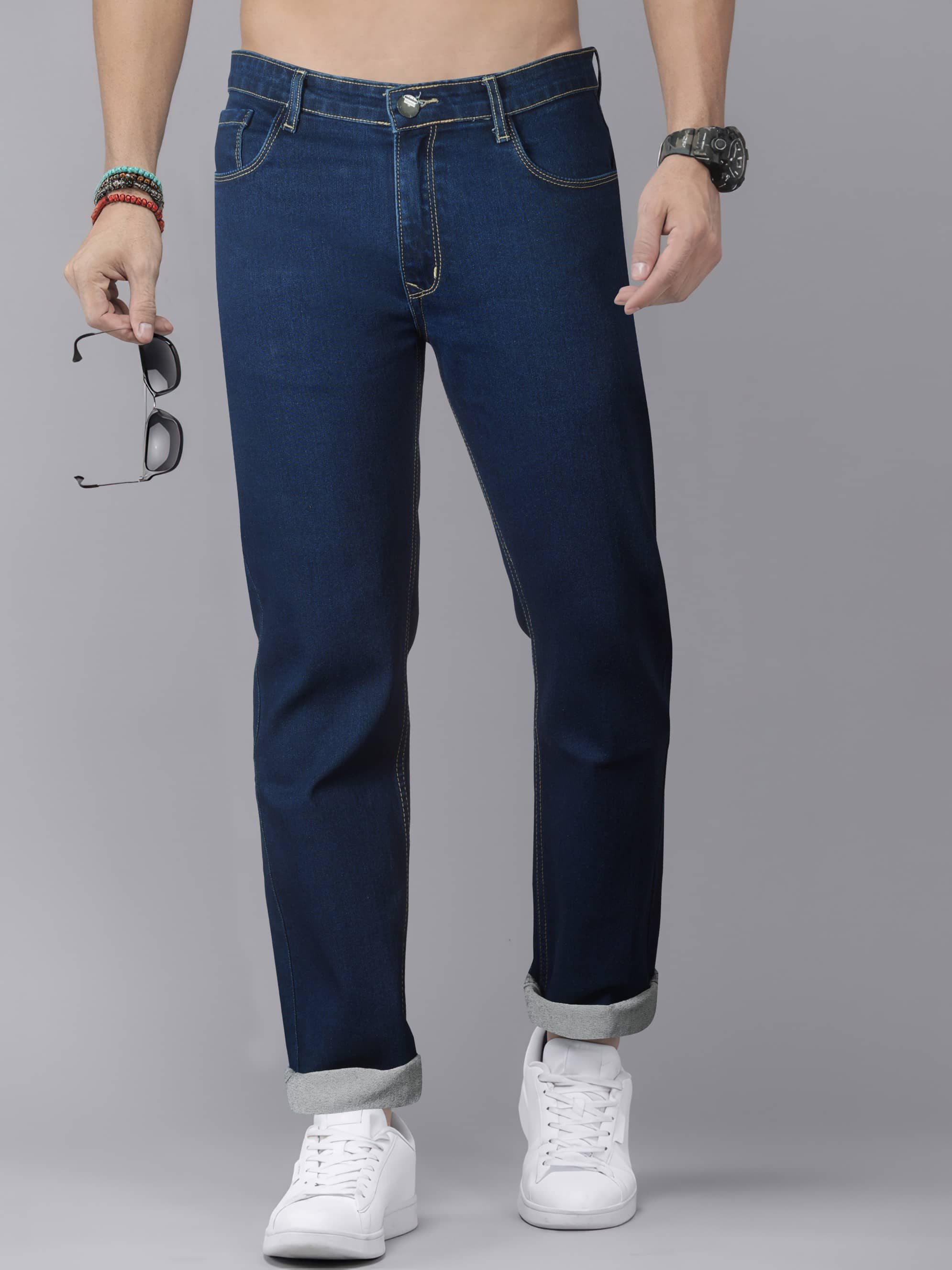 RIG BONE Regular Fit Basic Men's Jeans - Dark Blue ( Pack of 1 ) - Jeans | Buy online on ZillyBuy